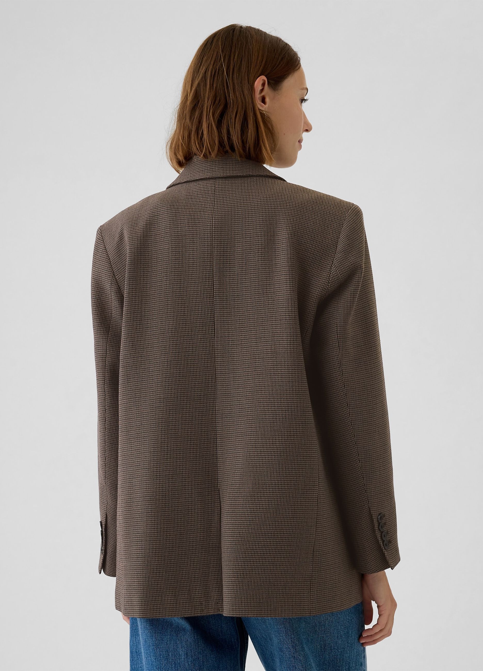 Blazer monopetto in pied de poule_2