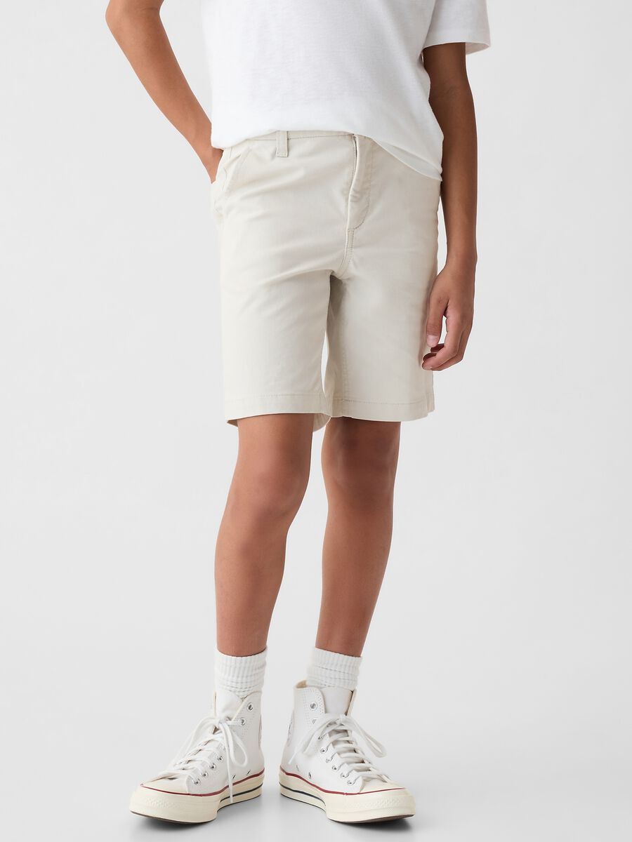 Bermuda regular fit in cotone stretch Bambino_1
