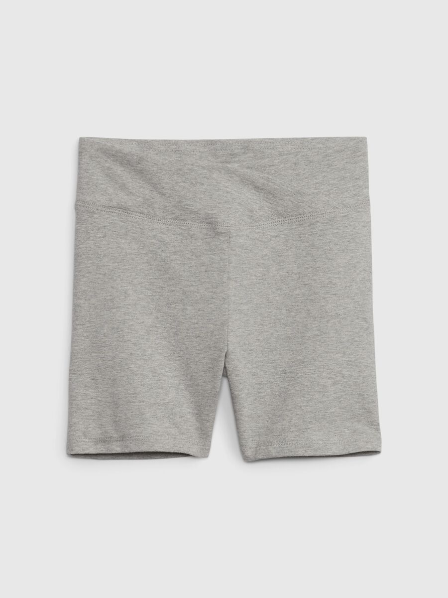 Cycling shorts in stretch cotton Girl_0