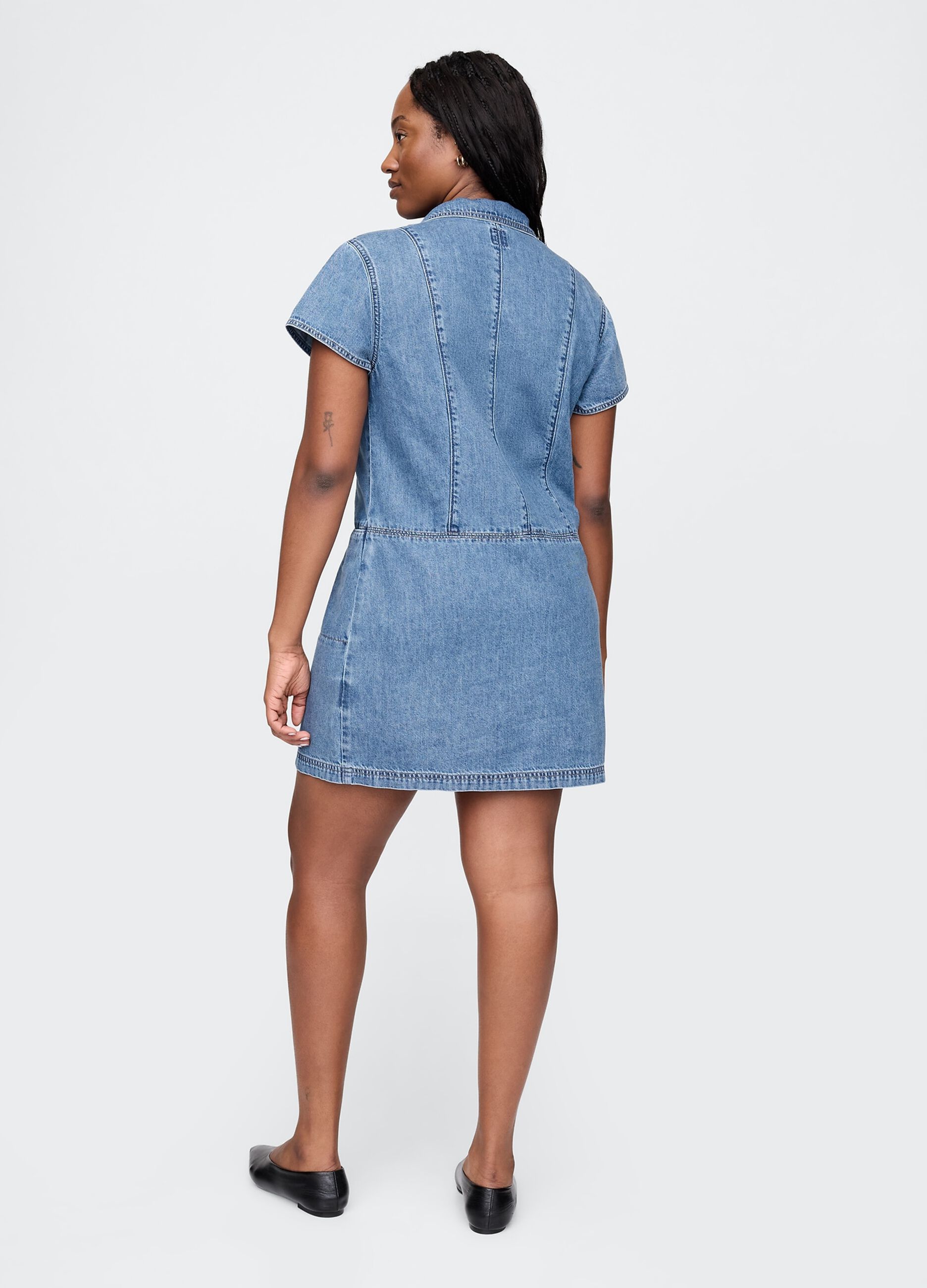 Abito in denim Gap con bottoni_5