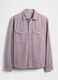 Camicia viola a maniche lunghe in misto cotone e Lyocell_3