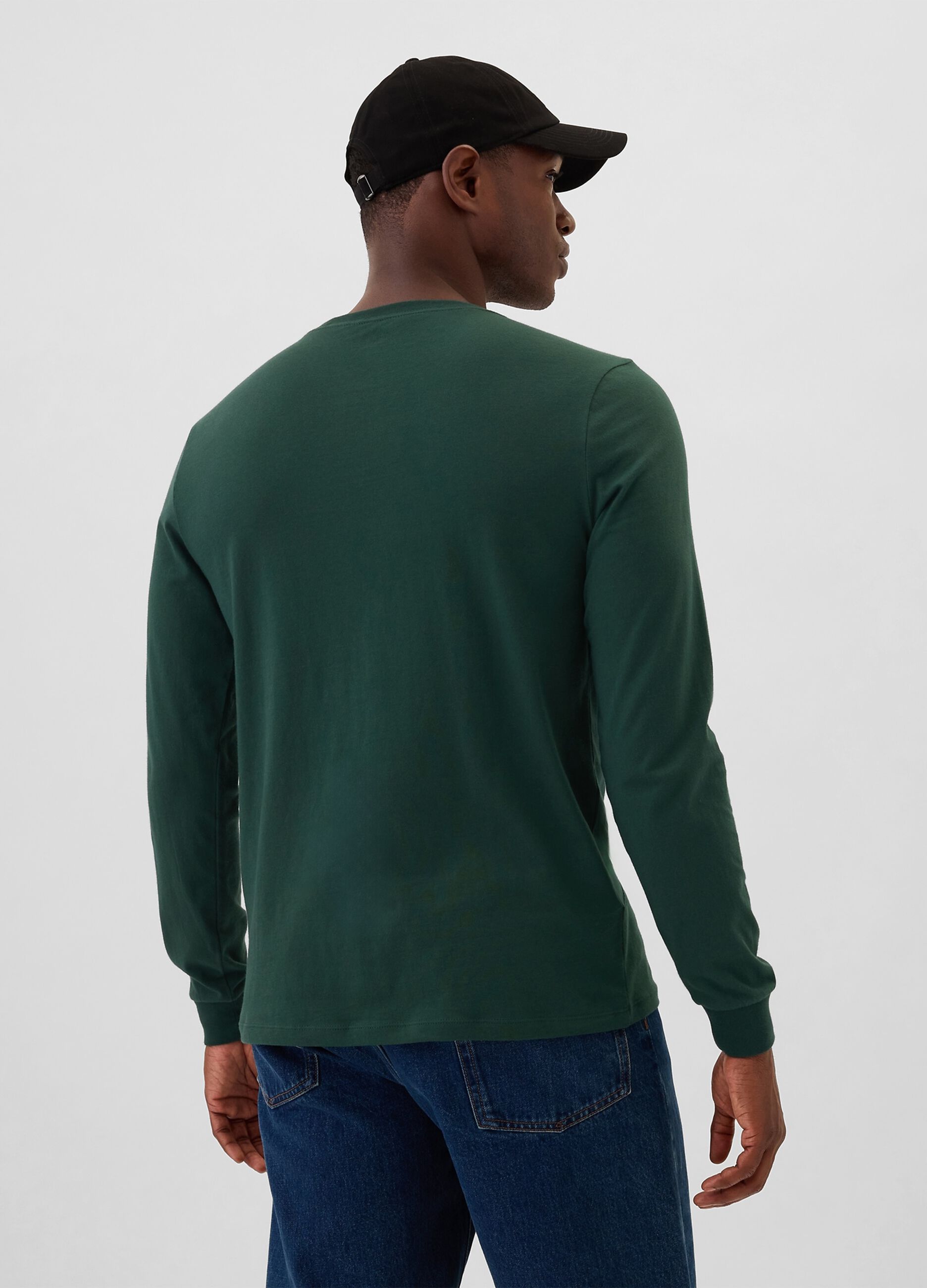 T-shirt a maniche lunghe in cotone_2
