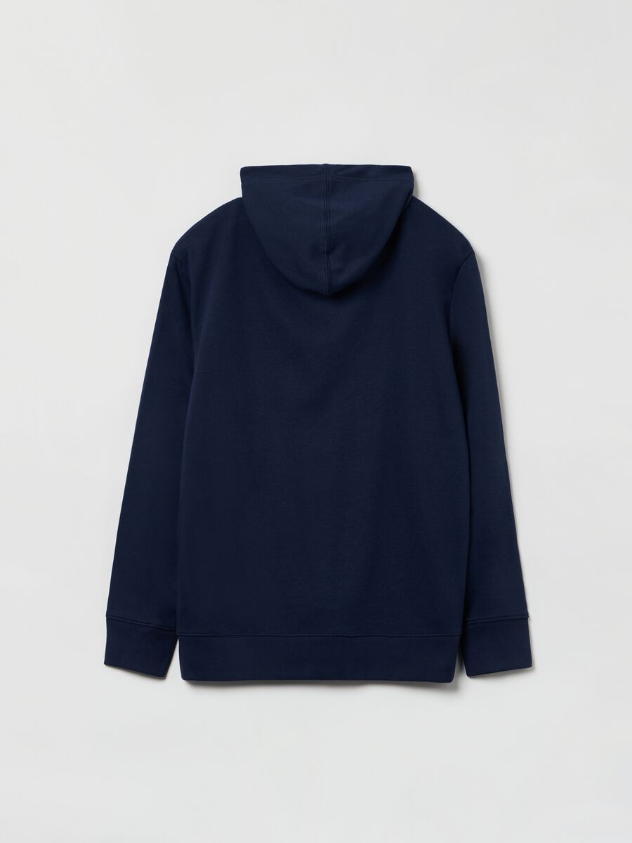 Felpa in French Terry con ricamo logo Uomo_2