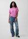 T-shirt a maniche corte in misto lino_2