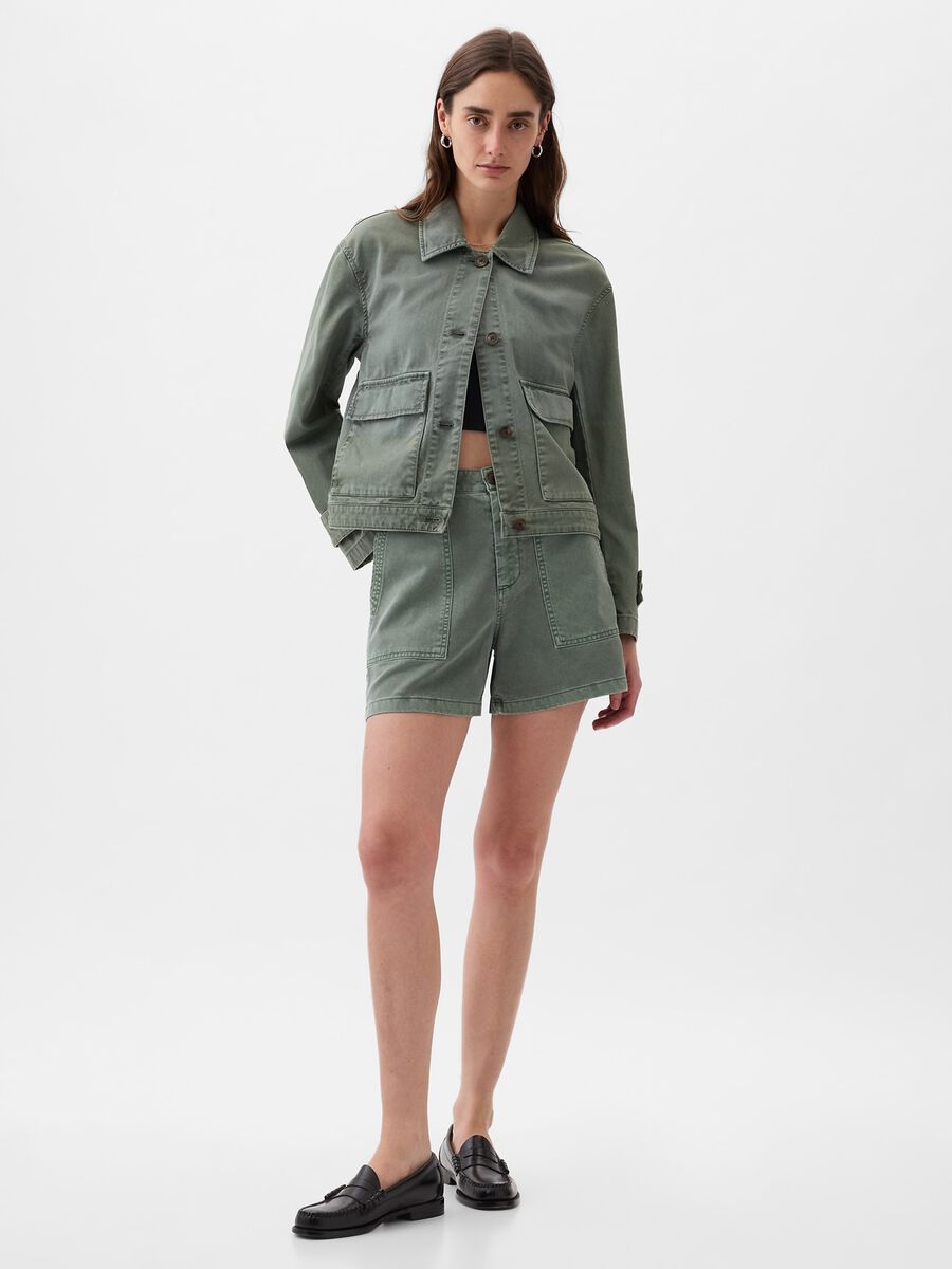 Shacket utility in cotone Donna_0