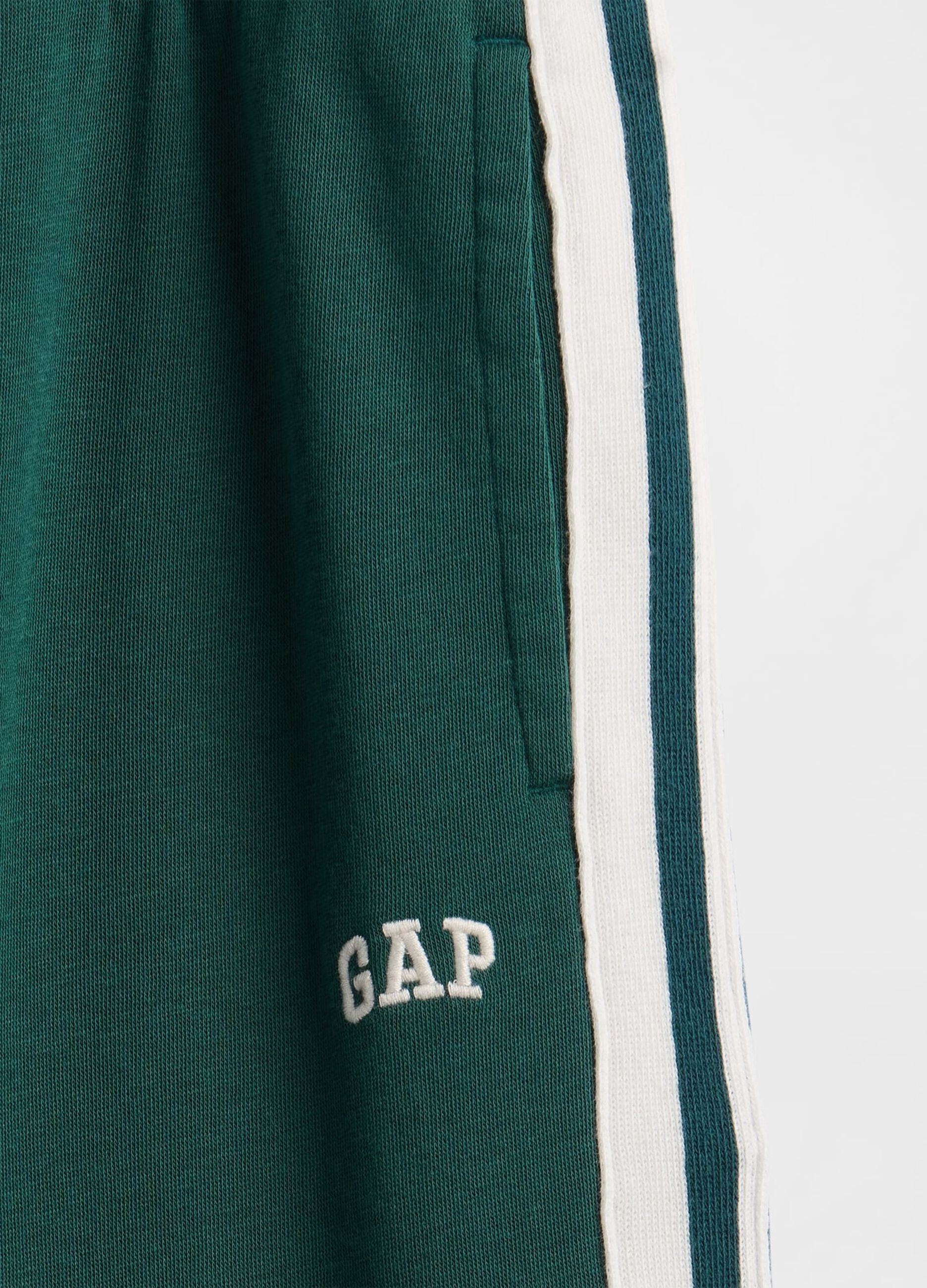Green knitted trousers for children_4