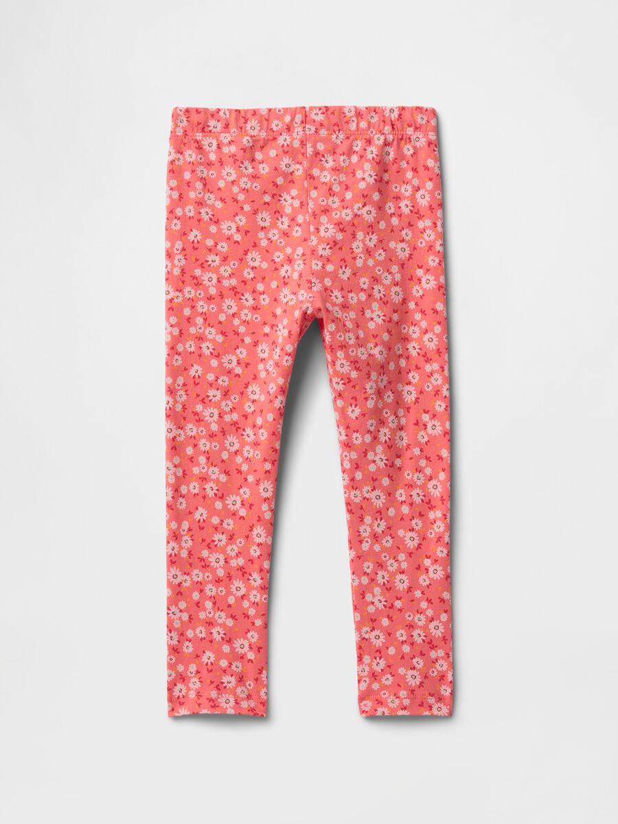 Leggings rosa a fiori per bambina Bimba_0