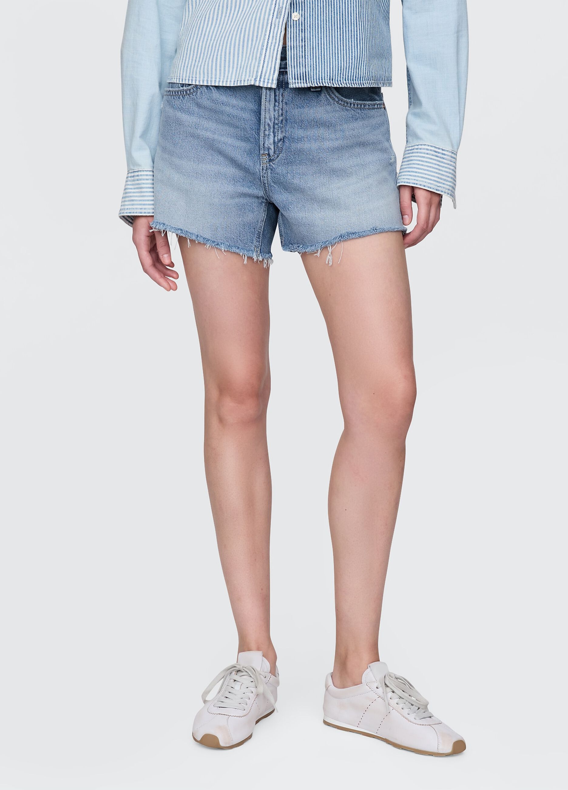 Shorts in denim chiaro_1