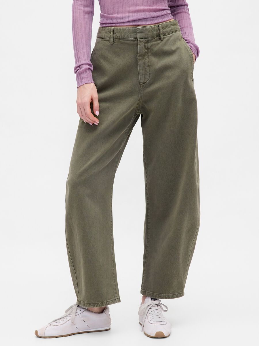 Pantaloni in cotone Donna_1