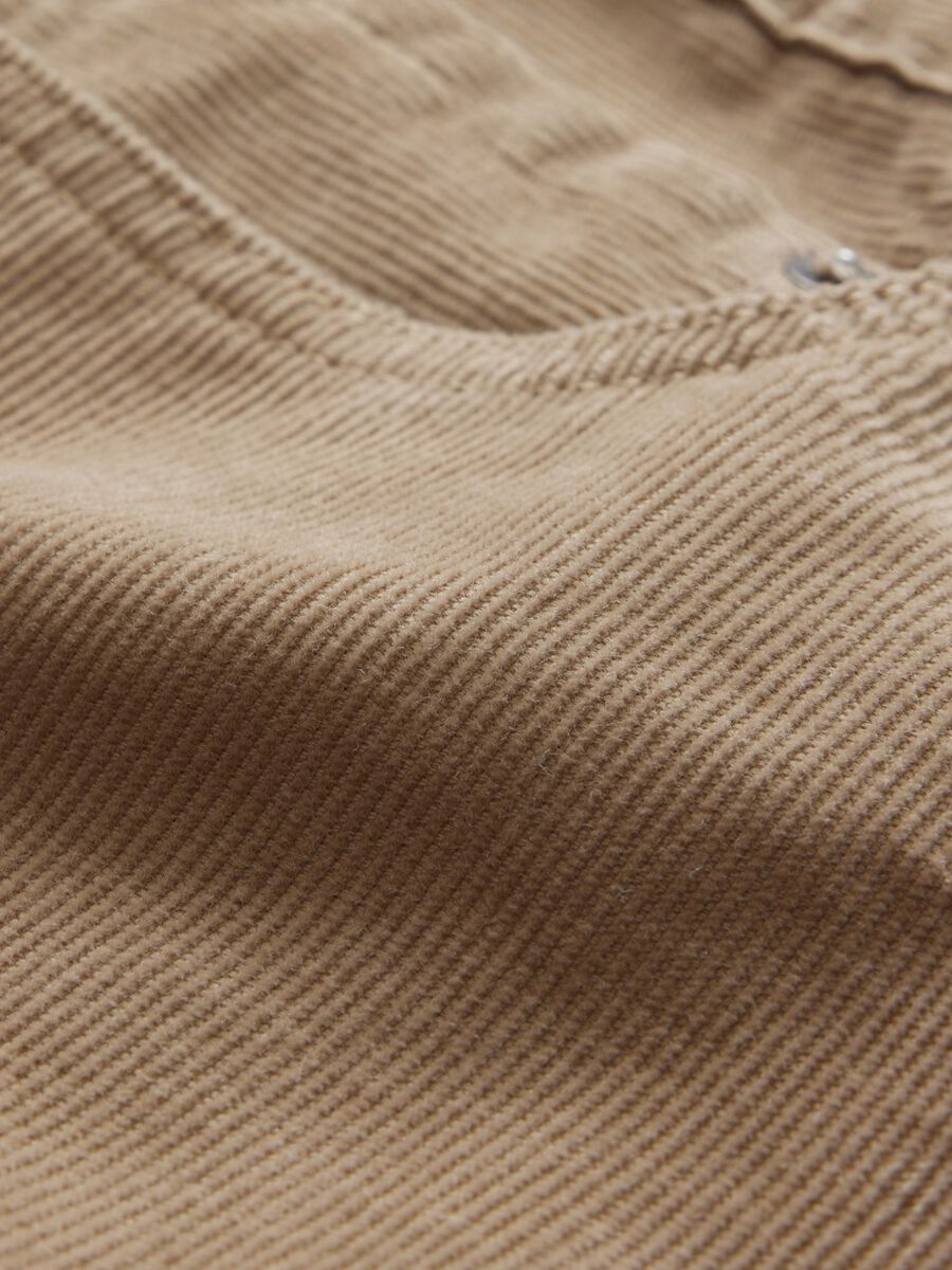 Straight-fit trousers in stretch corduroy Man_5