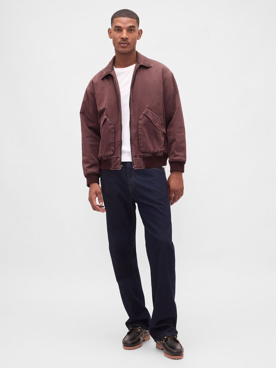 Giacca marrone in puro cotone Uomo_2