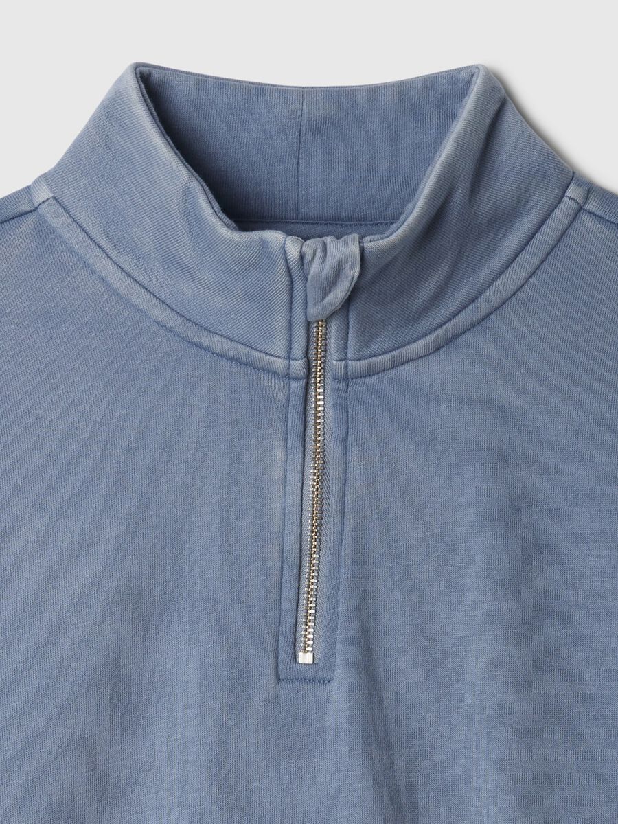 Felpa cropped half-zip Bambina_4