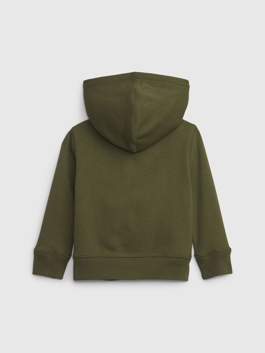 Full-zip hoodie with camouflage logo print Toddler Boy_1