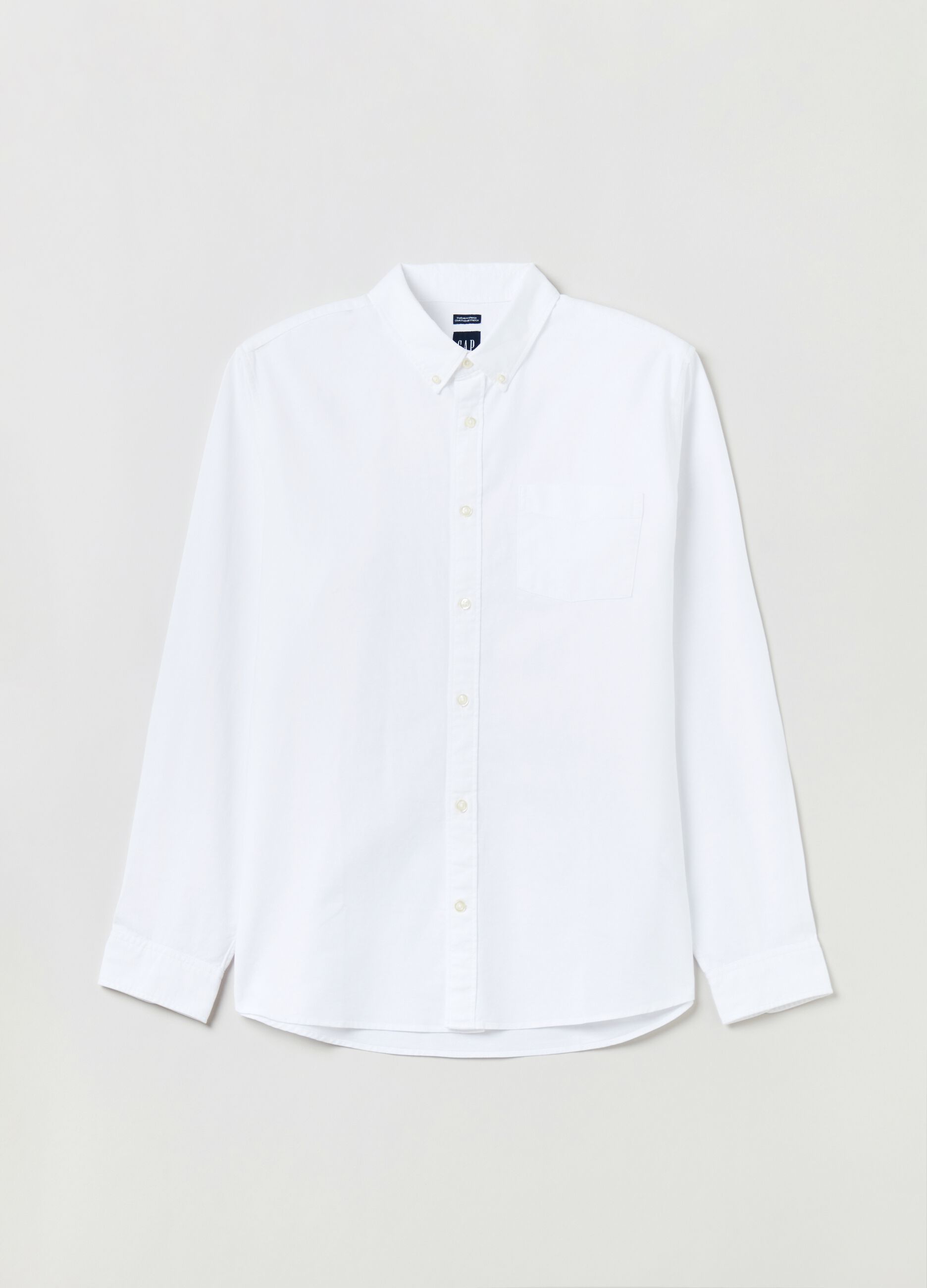 Camicia regular fit in cotone oxford_1