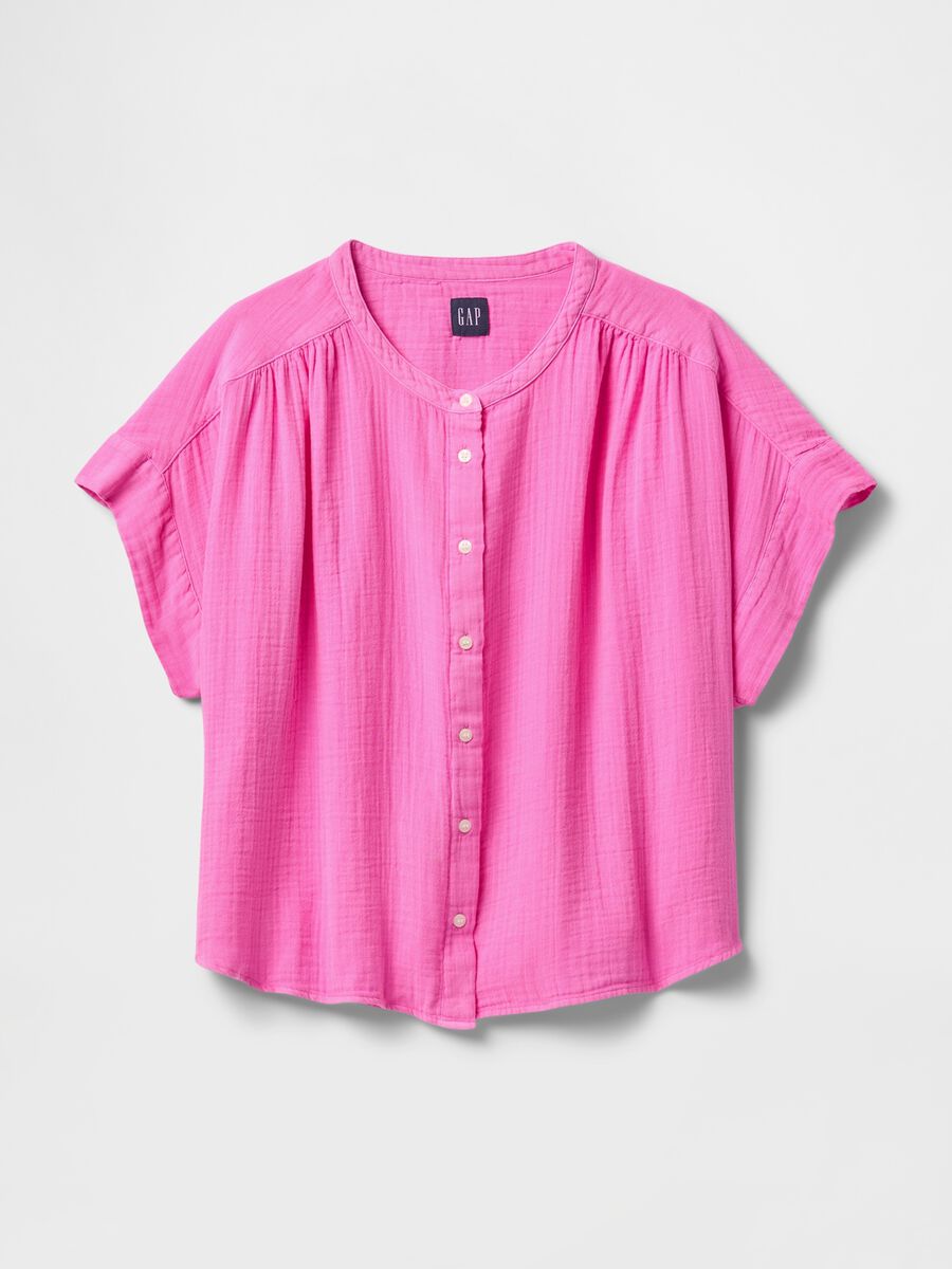 Camicia estiva rosa in cotone leggero Donna_3