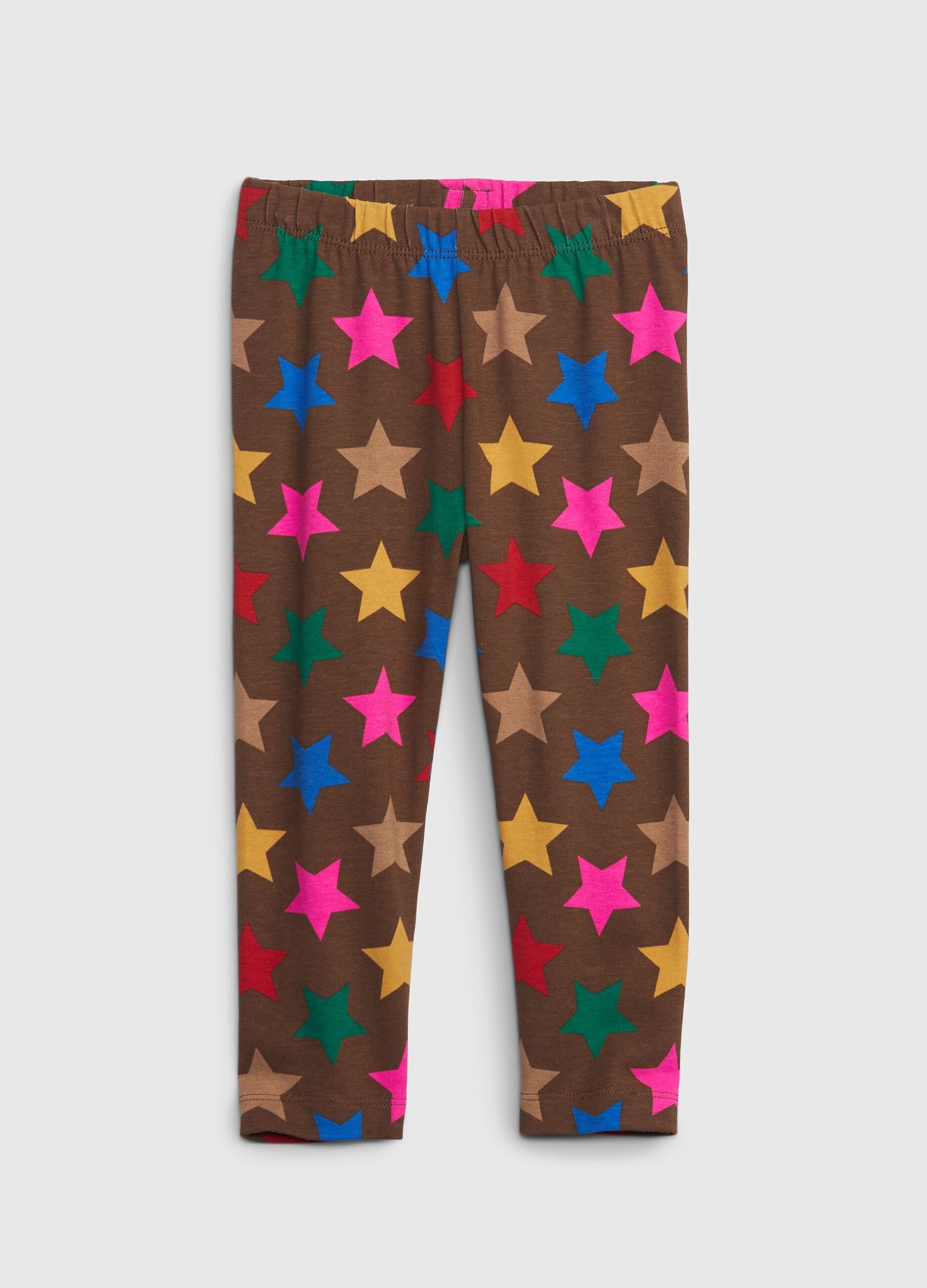 Leggings in organic cotton with star print