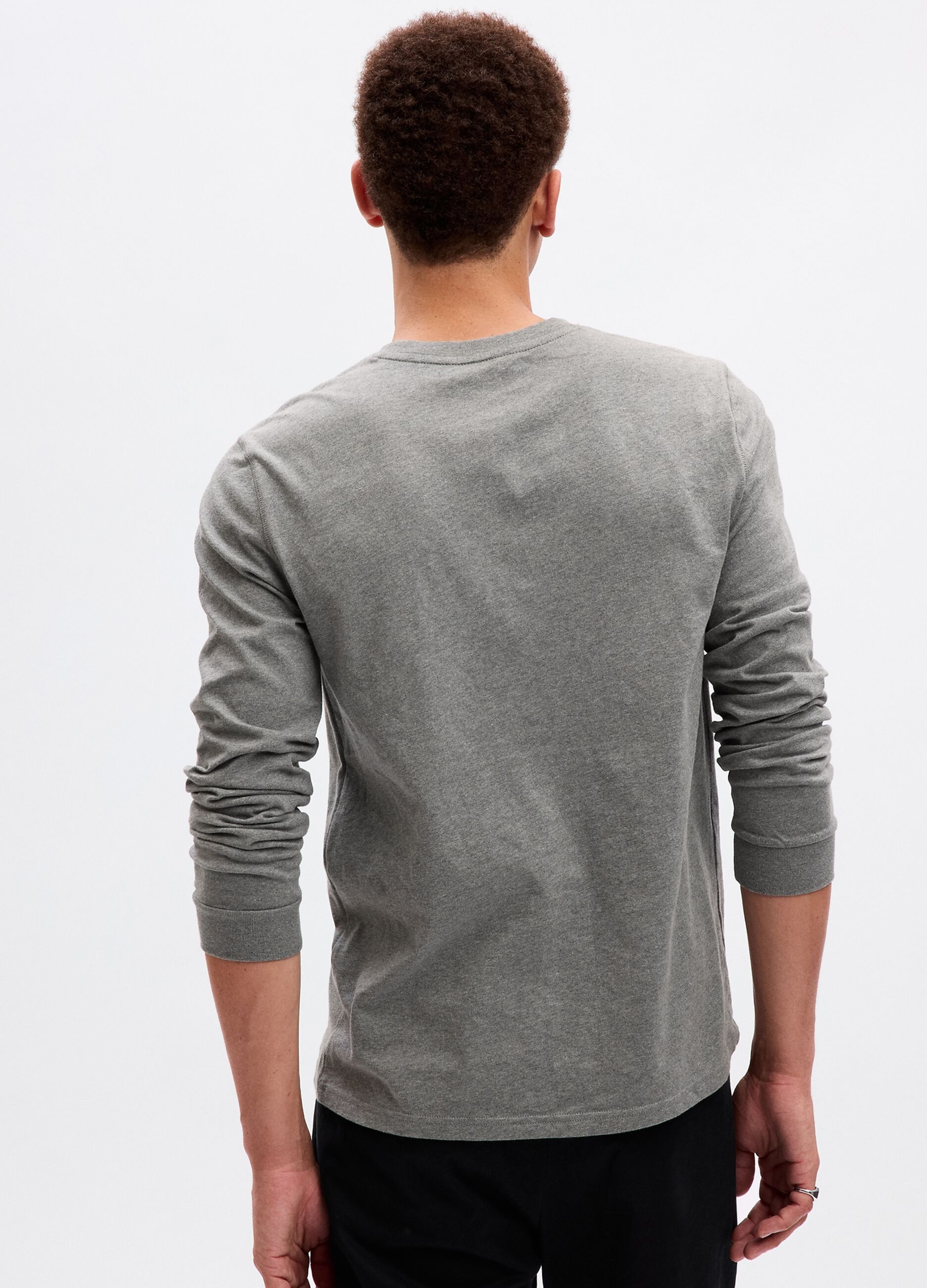 T-shirt in jersey a maniche lunghe_1