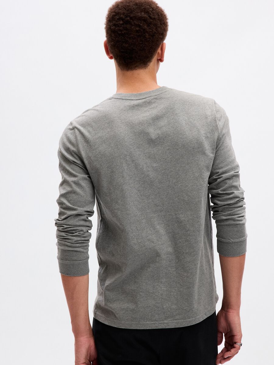 T-shirt in jersey a maniche lunghe Uomo_1