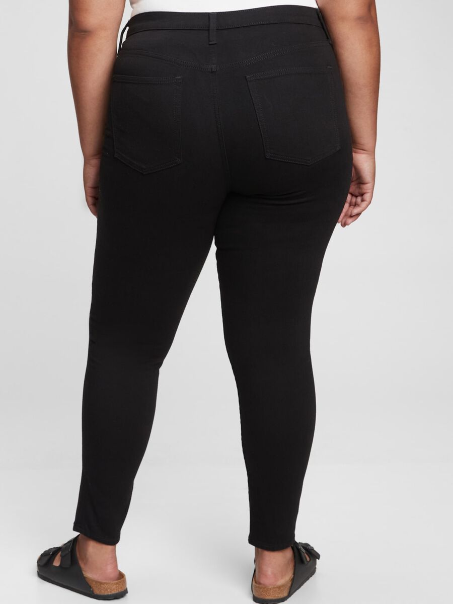 Jeans skinny fit a vita alta Donna_3