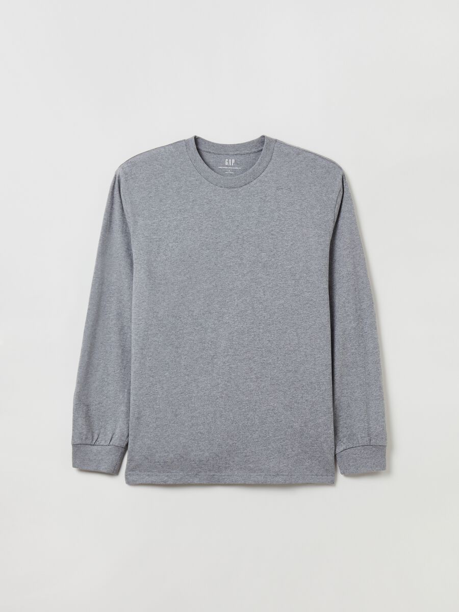 Long-sleeved T-shirt in organic cotton. Man_1