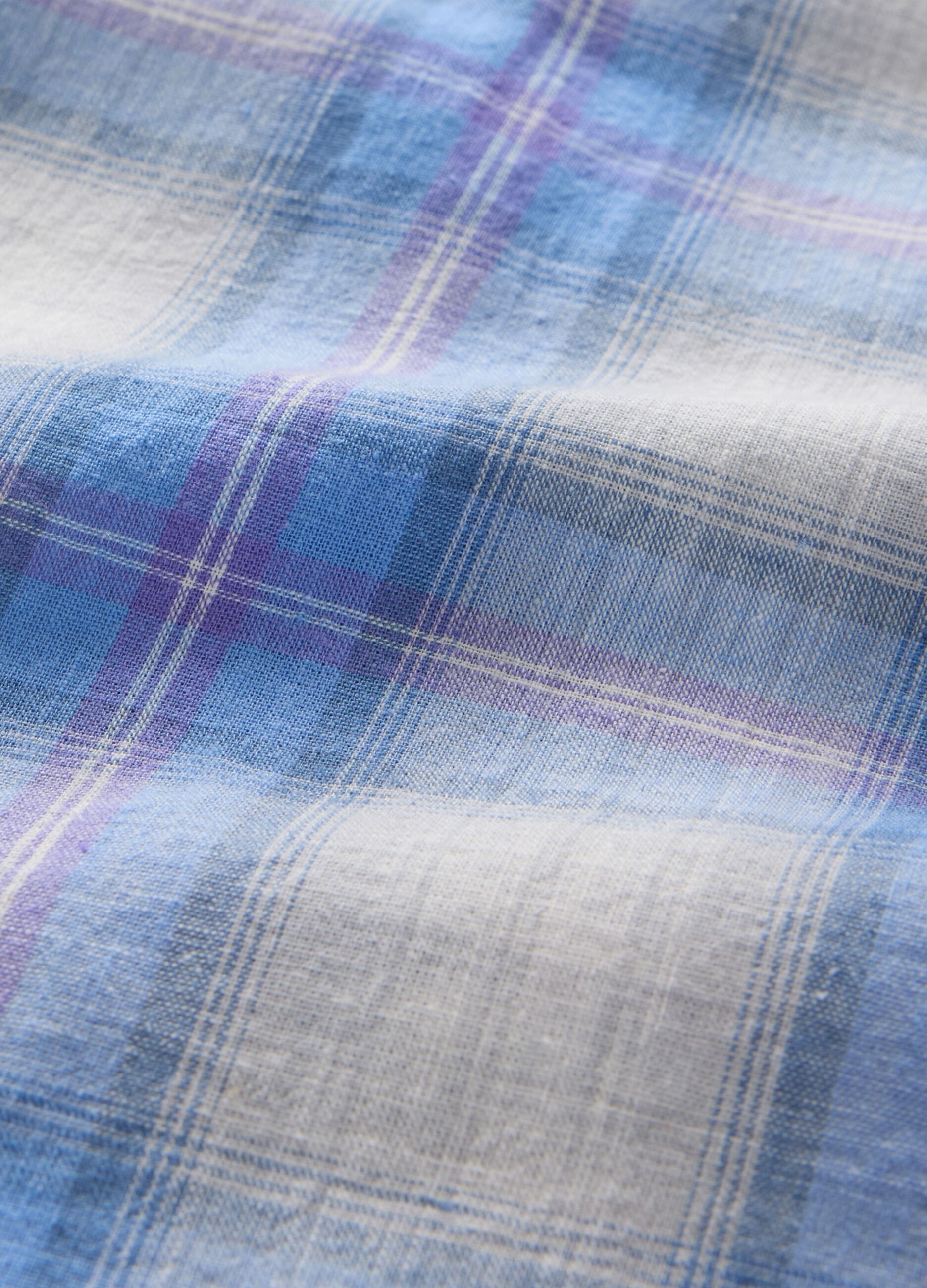 Camicia a quadri azzurra GAP_4
