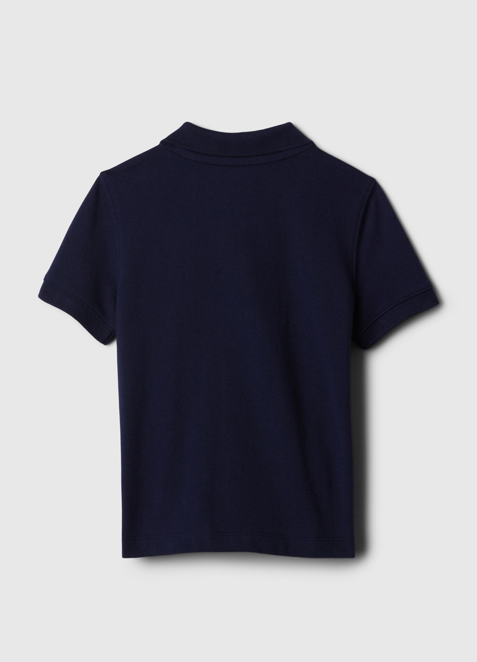 Pique polo shirt with embroidered bear_1