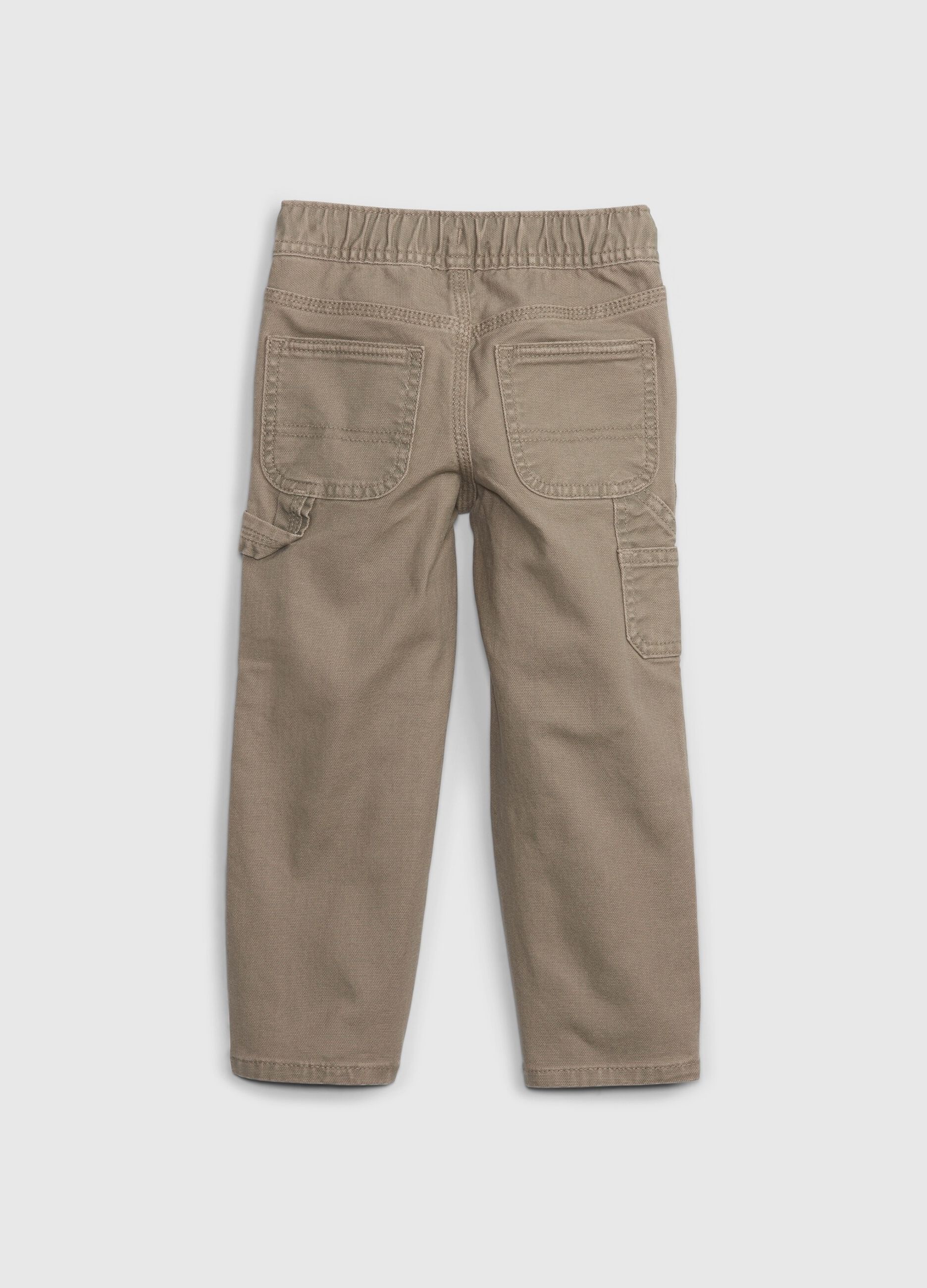 Joggers carpenter in denim con coulisse_1