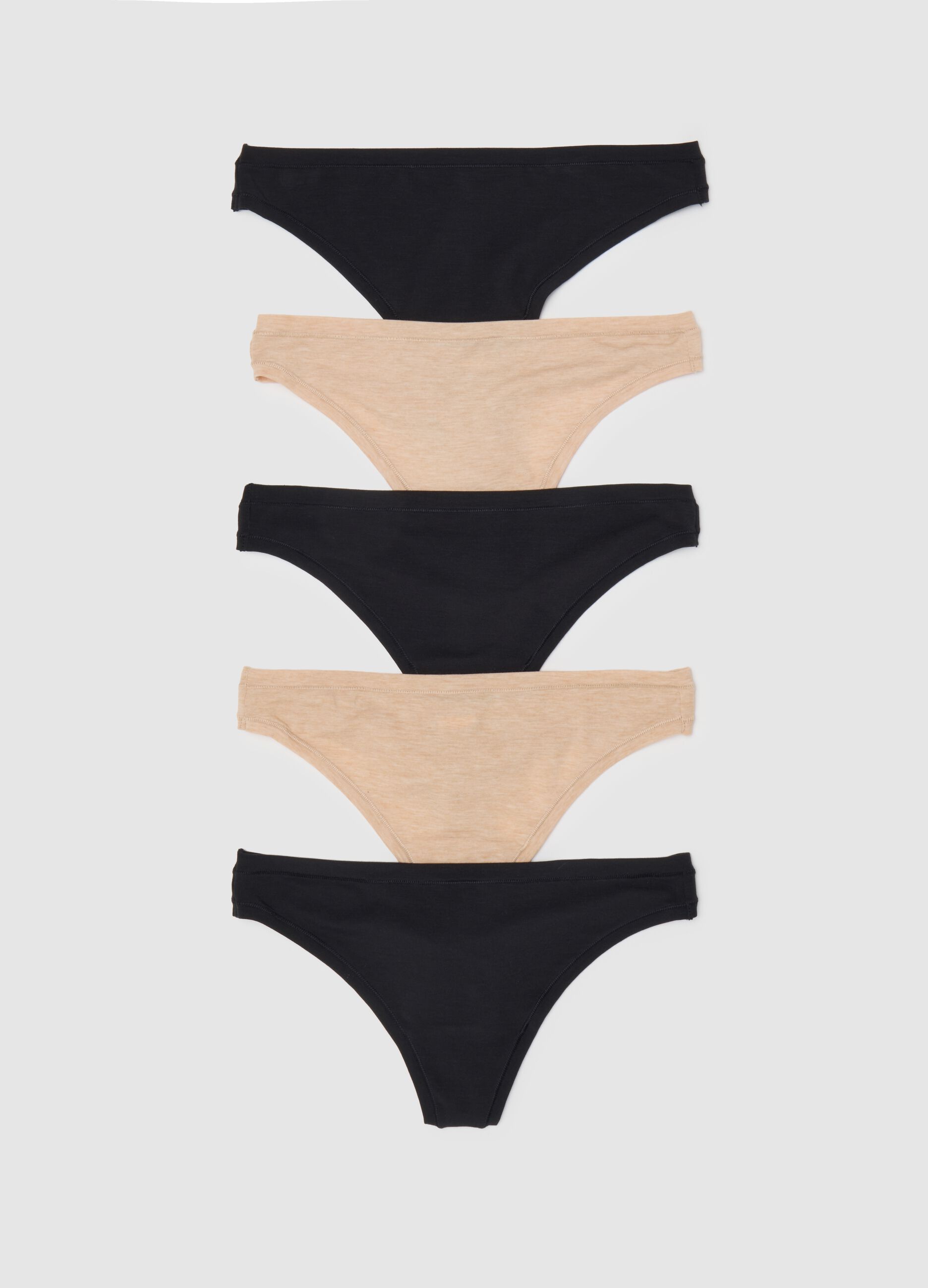 Set cinque perizomi in modal stretch
