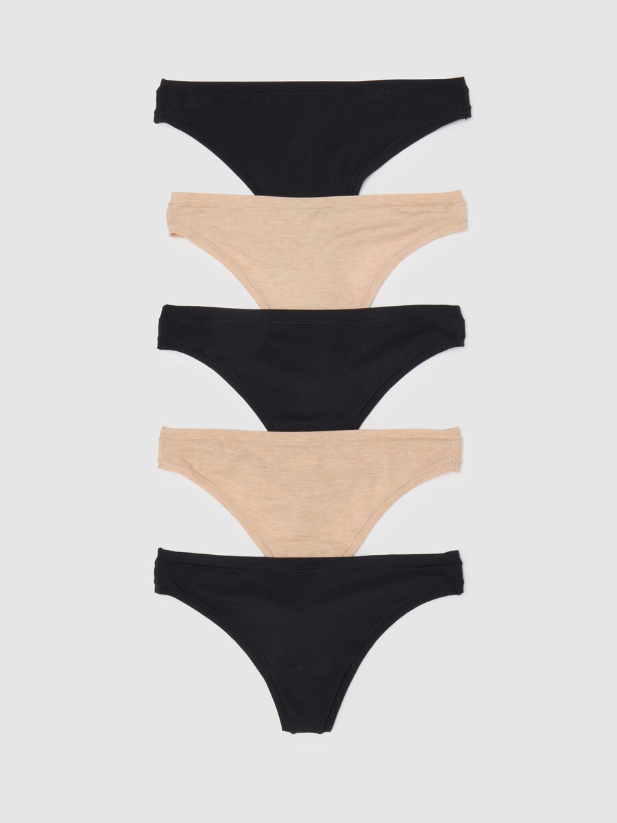 Set cinque perizomi in modal stretch Donna_0