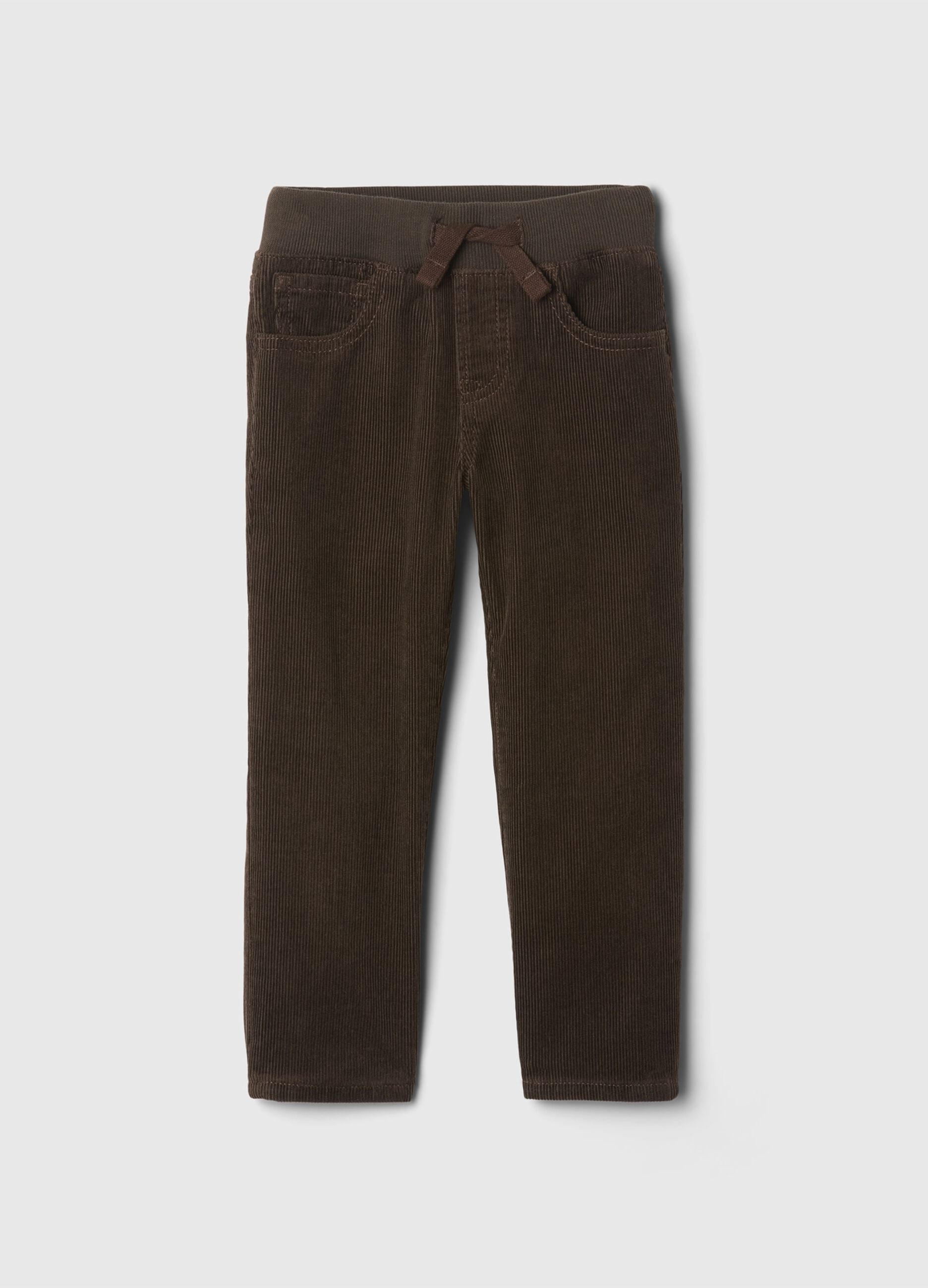 Pantalone in velluto con coulisse 