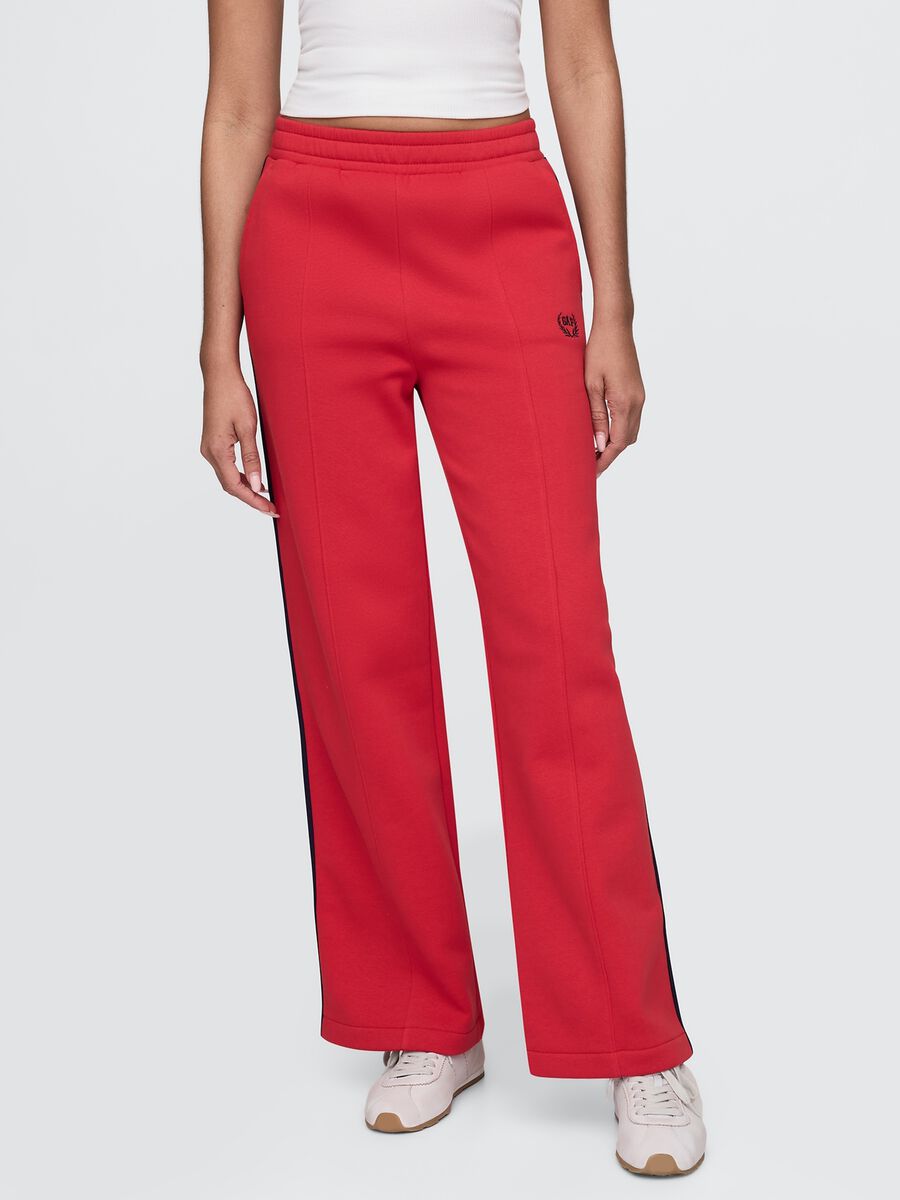 Pantaloni rossi larghi Gap in misto cotone Donna_1