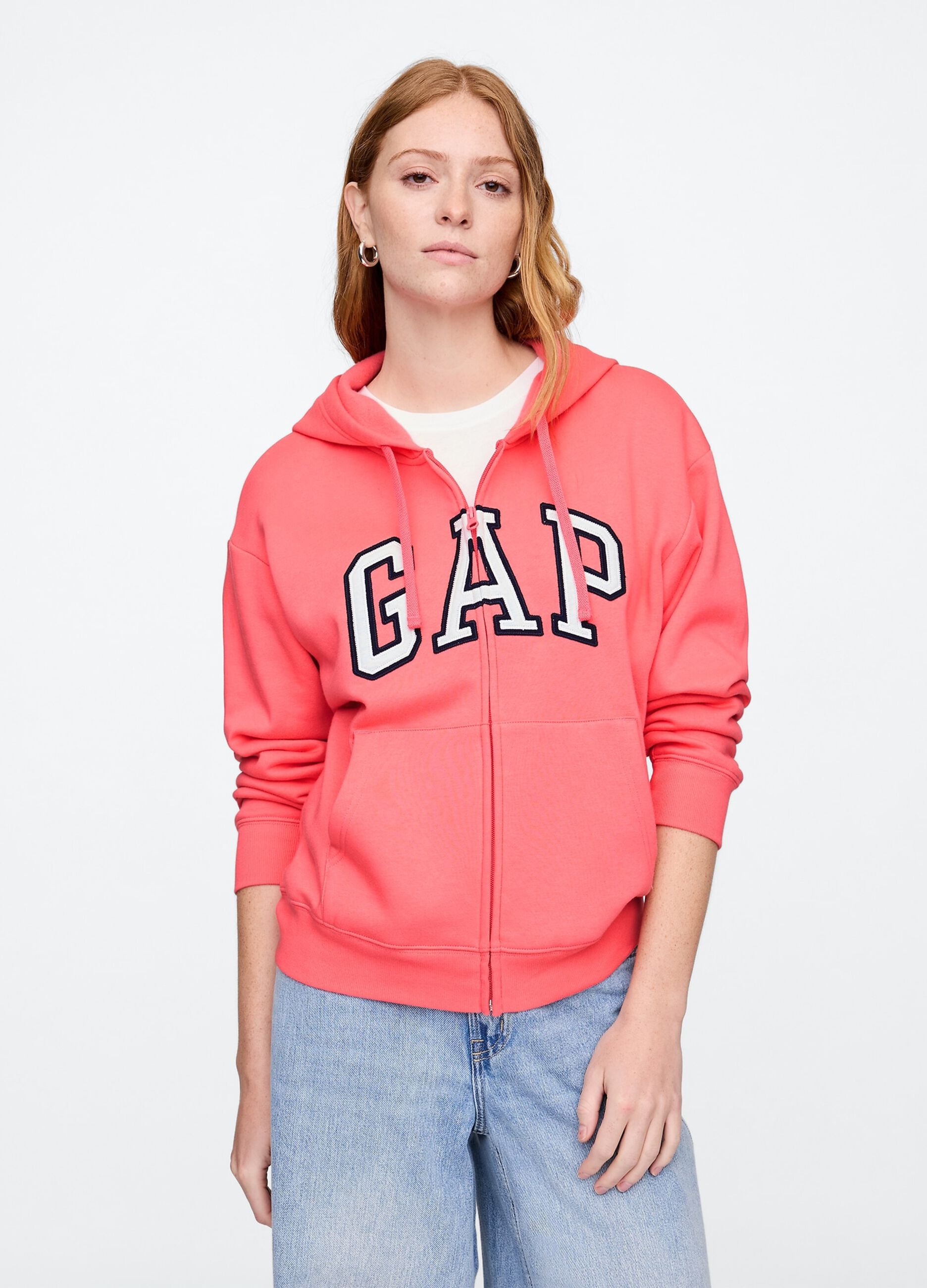 Felpa con cappuccio e full-zip