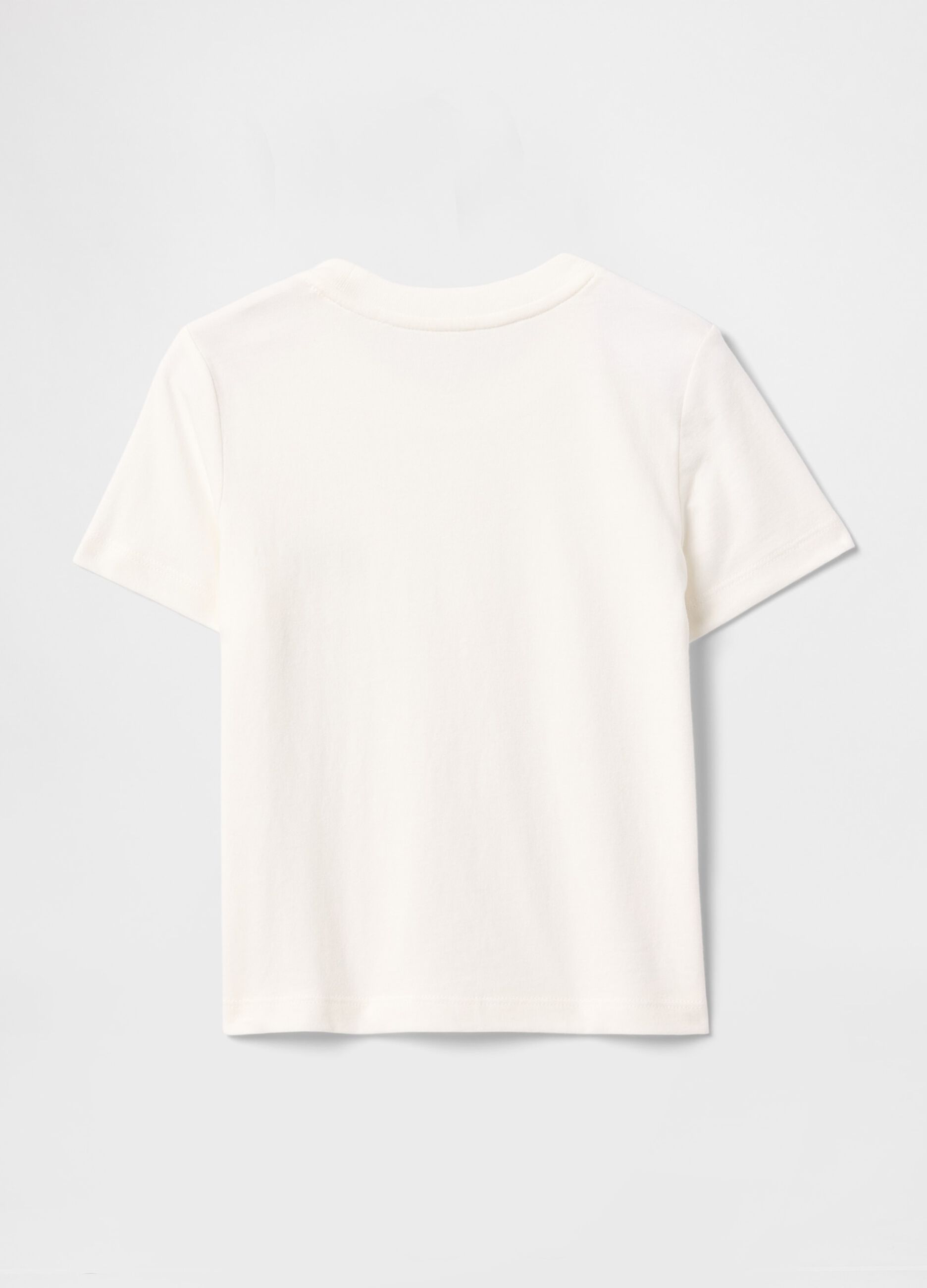 T-shirt bianca a maniche corte con taschino GAP Kids_1