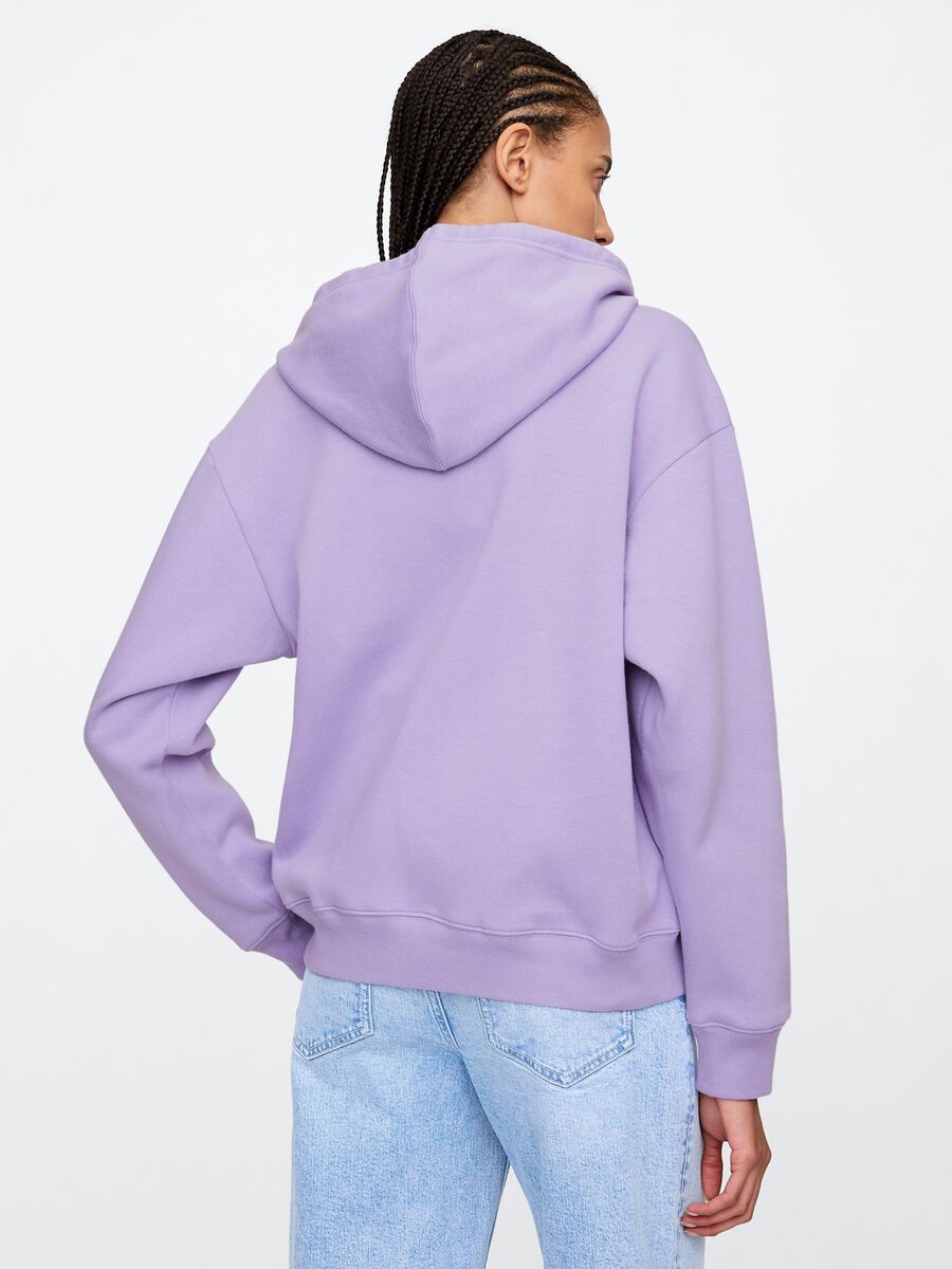 Hooded full-zip sweatshirt Woman_1