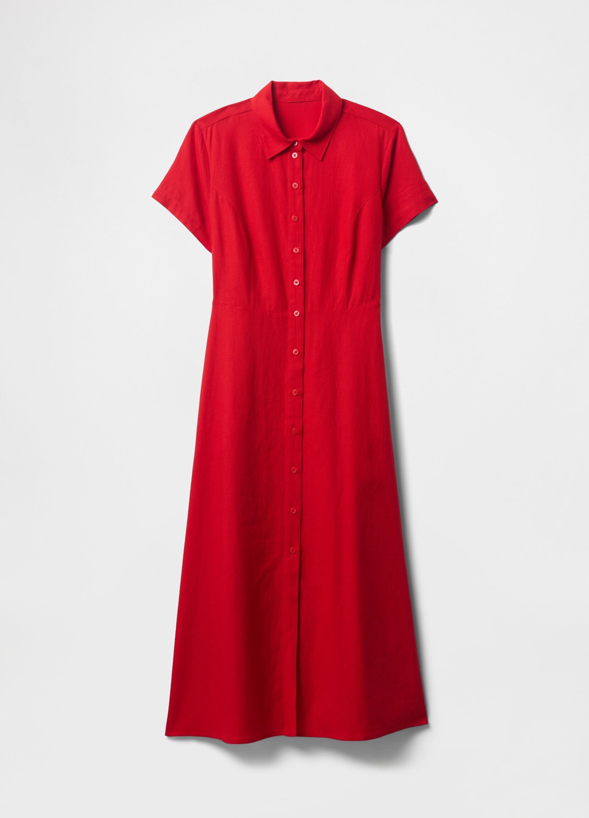 Abito rosso lungo Gap_3