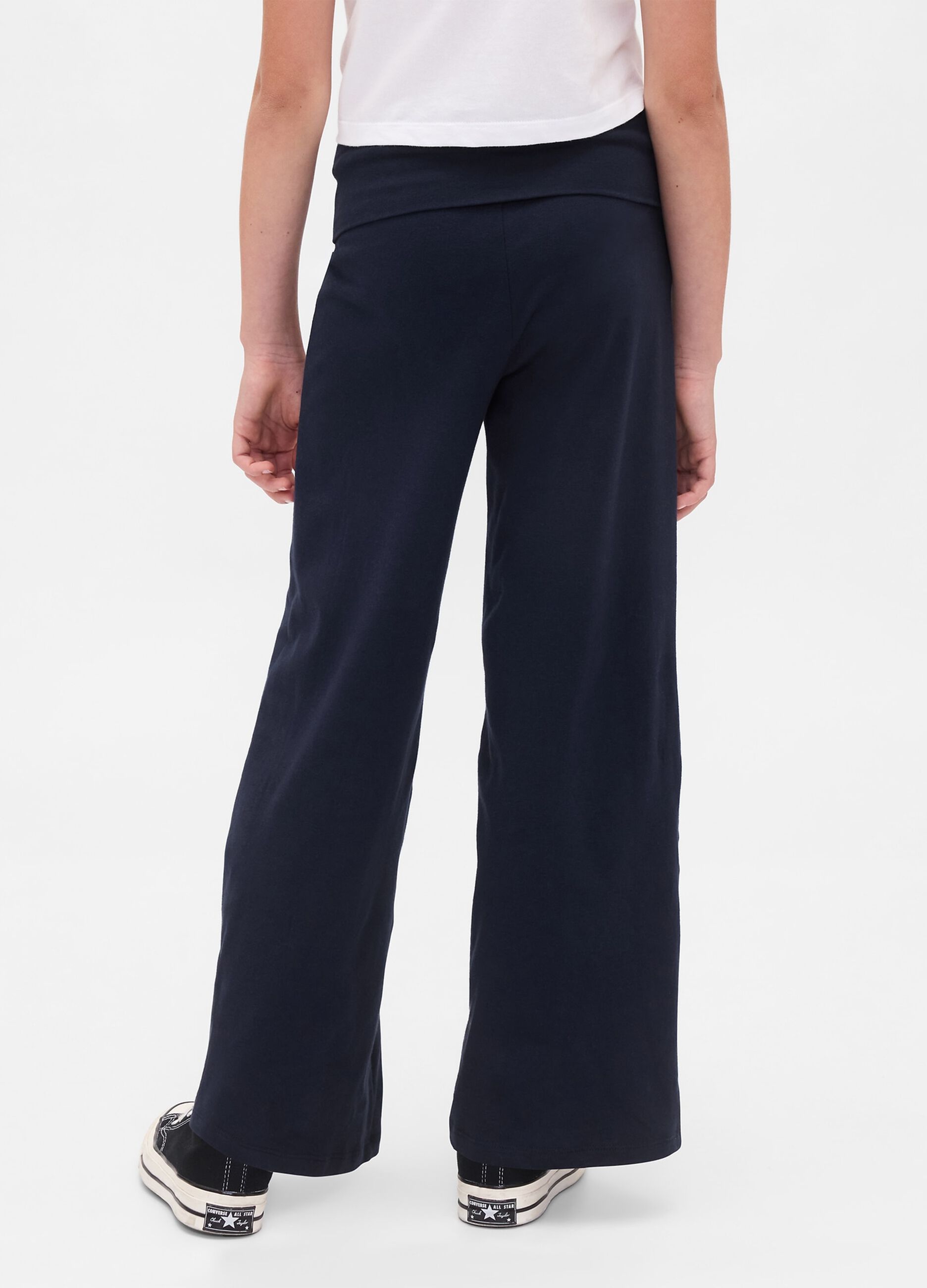 Leggings blu elasticizzati per bambina_2
