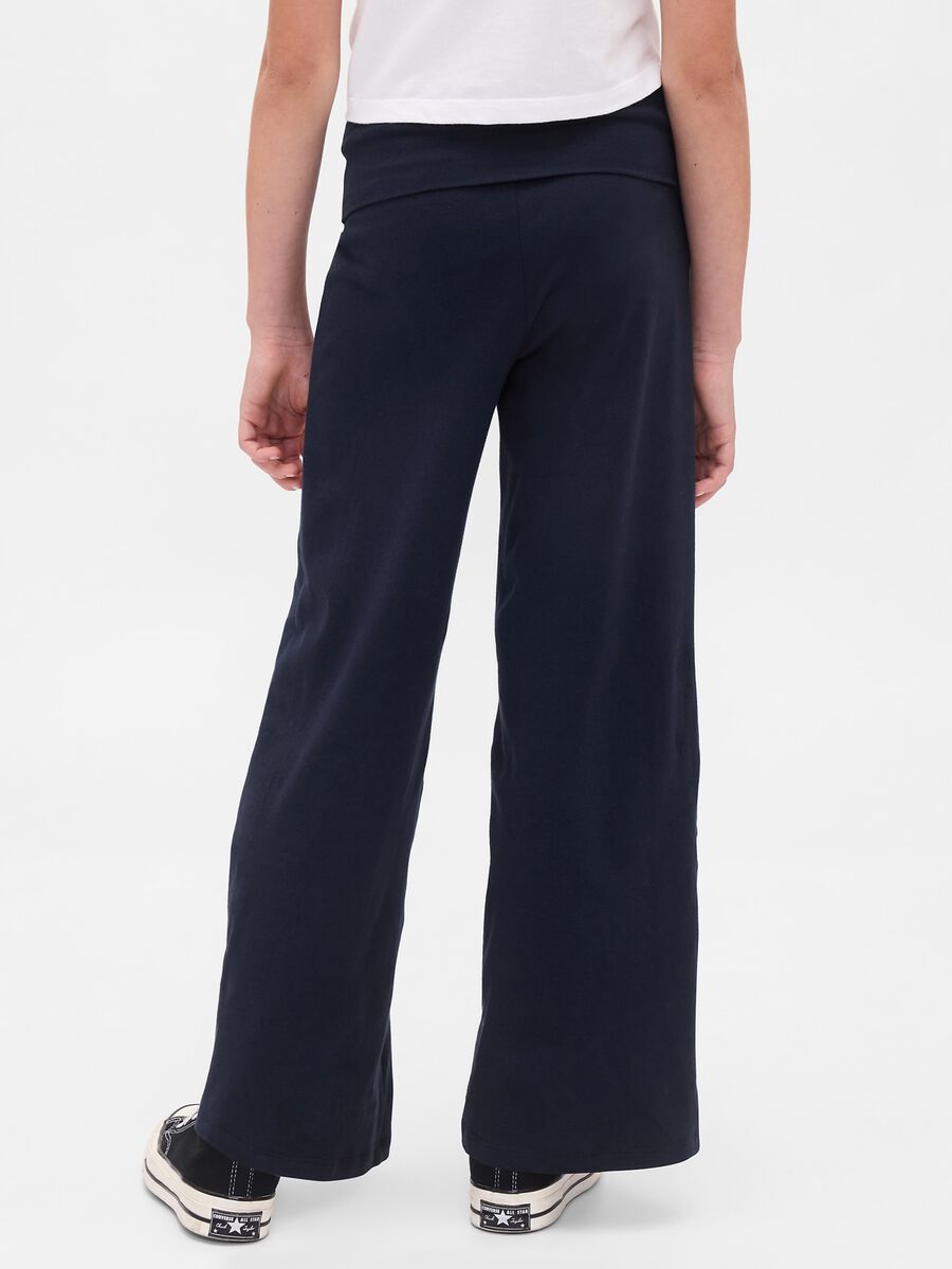 Blue stretchy leggings for girls Girl_2
