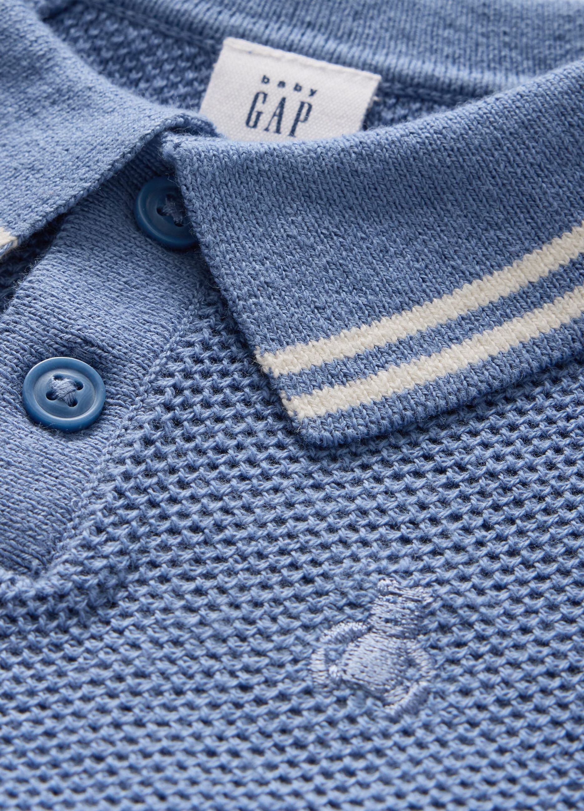 Set maglietta e shorts in cotone blu_2
