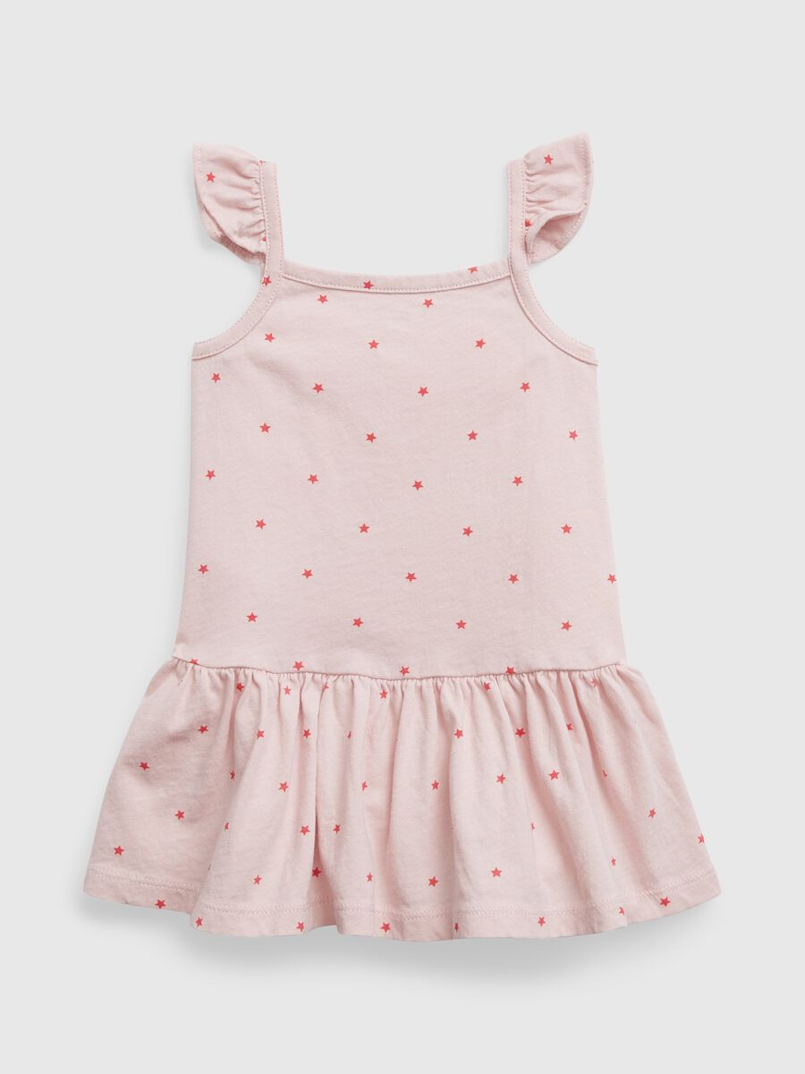 Dress with logo embroidery and culottes set Newborn_2