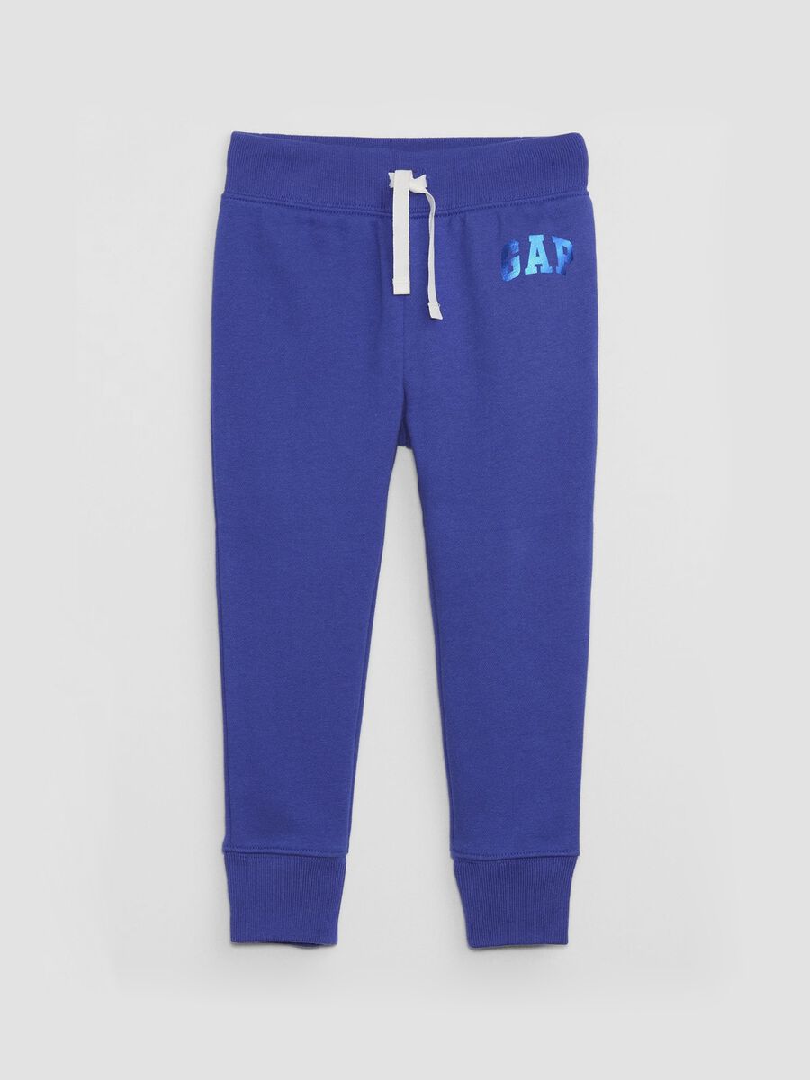 Fleece joggers with logo print Girl_0