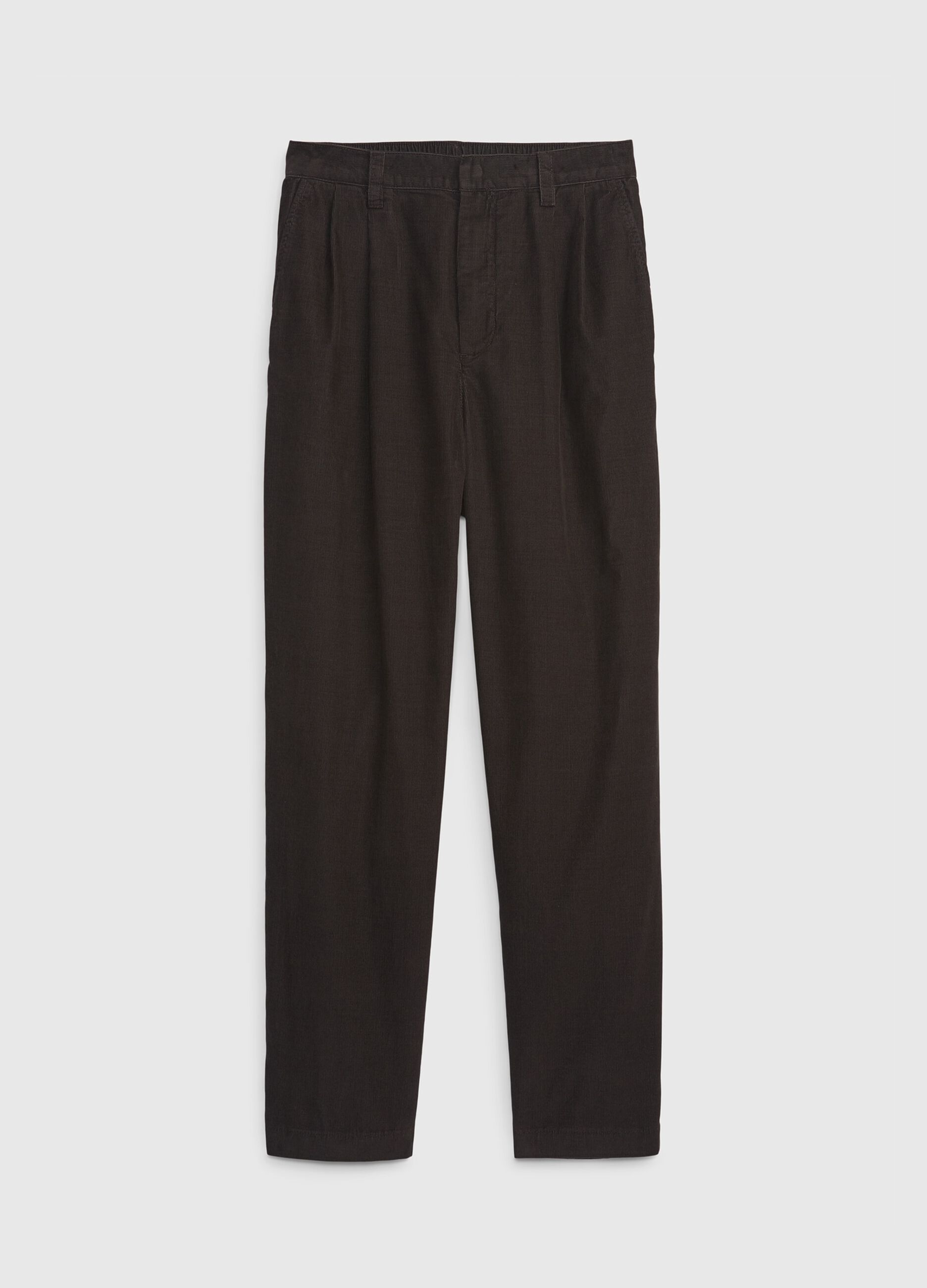 Pantaloni tapered fit in corduroy_4