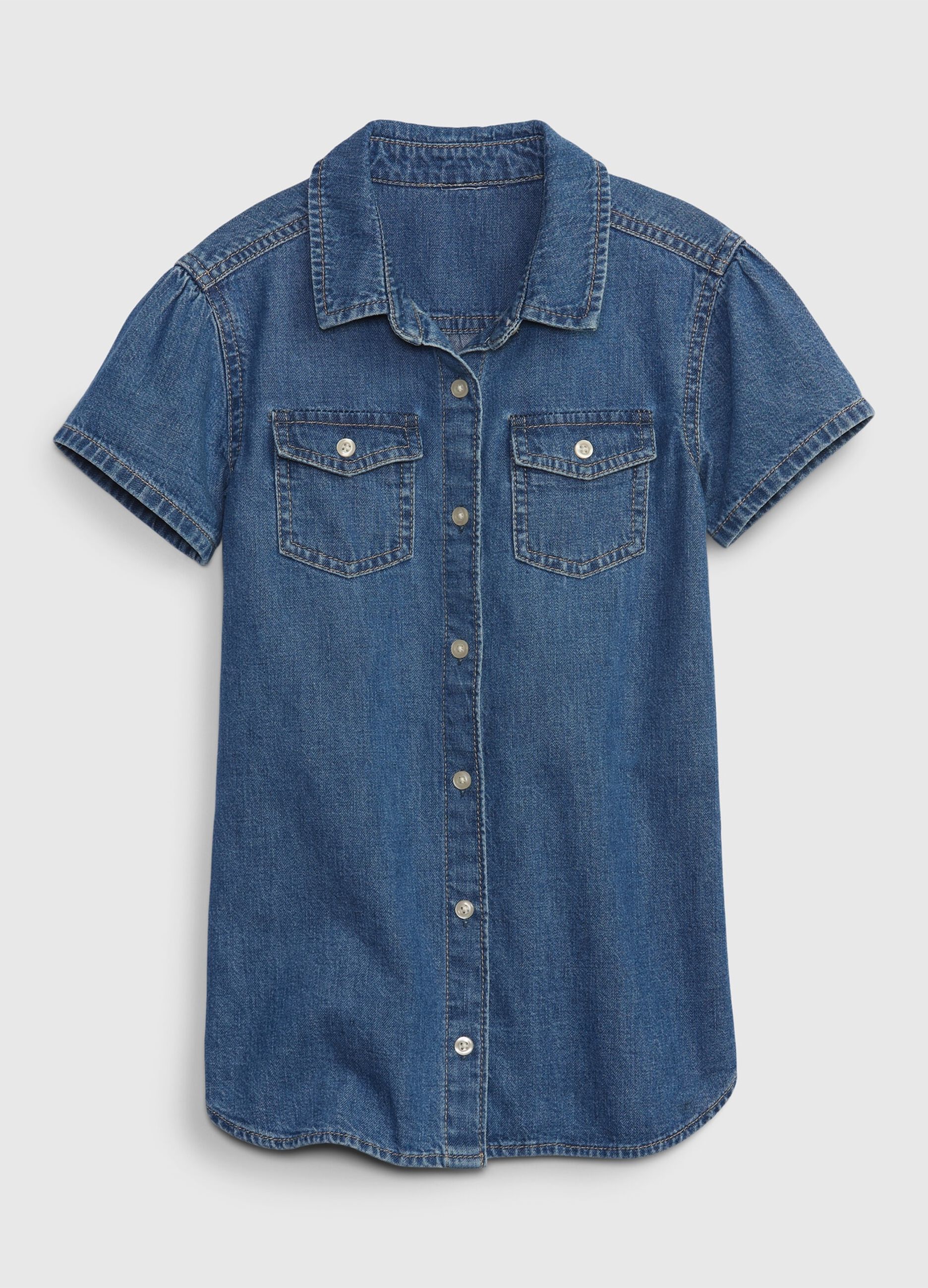 Denim shirt dress