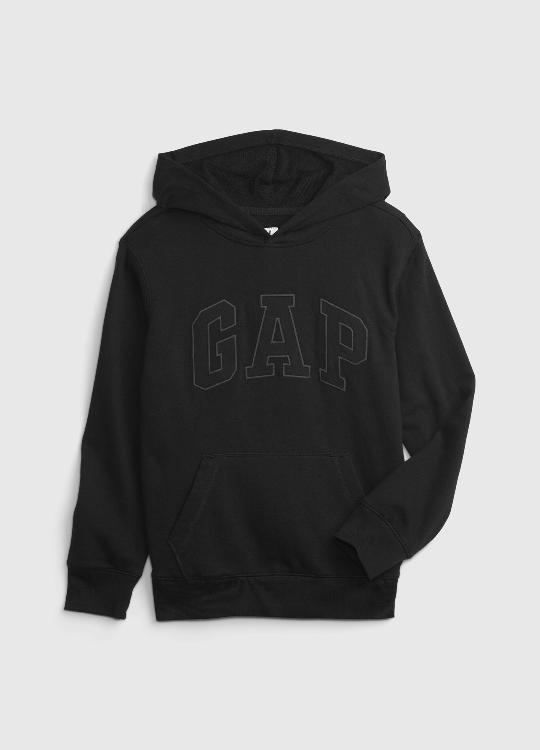 Hoodie with embroidered logo