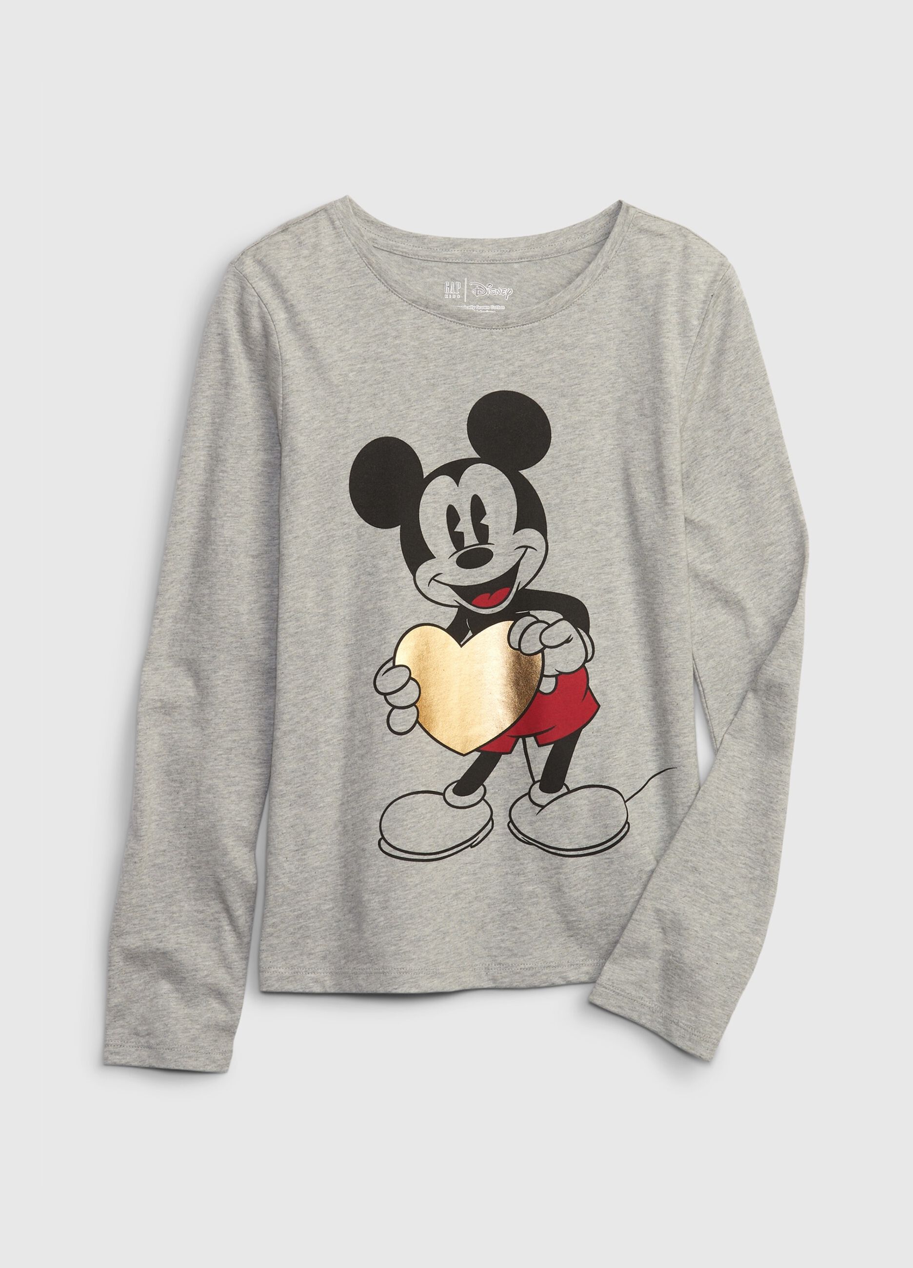 Long-sleeved T-shirt with Disney Mickey Mouse print