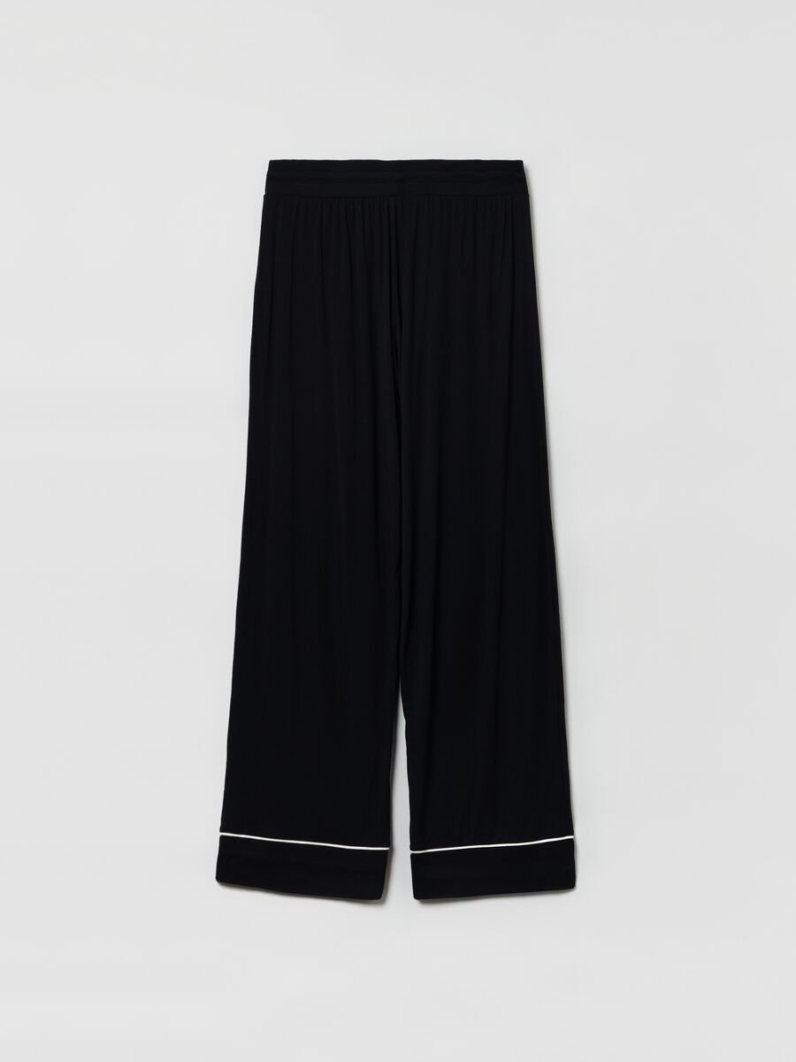Wide leg pyjama bottoms Woman_2