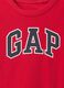 Red short sleeve cotton T-shirt with GAP logo_2