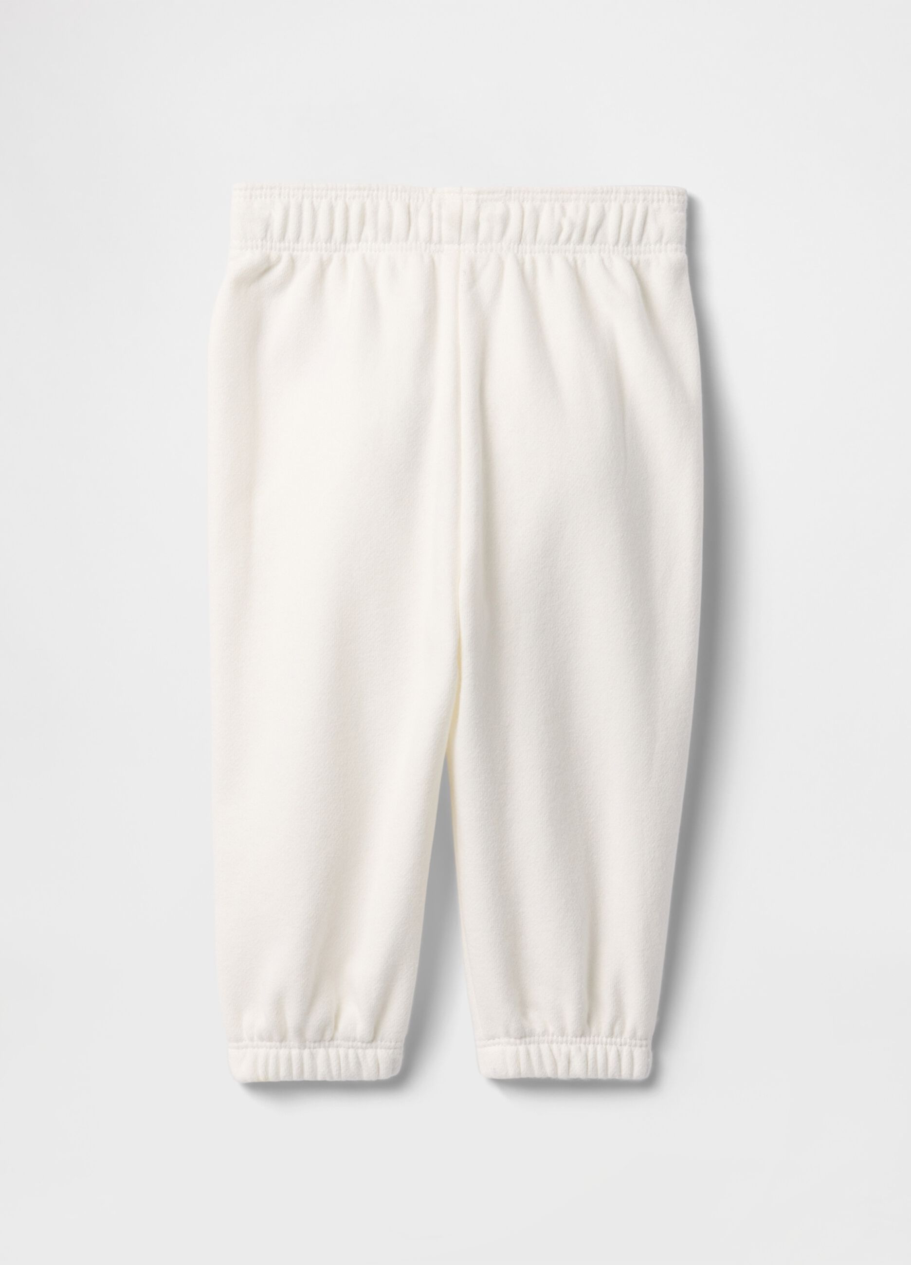 Pantaloni jogger bianchi per neonati_1