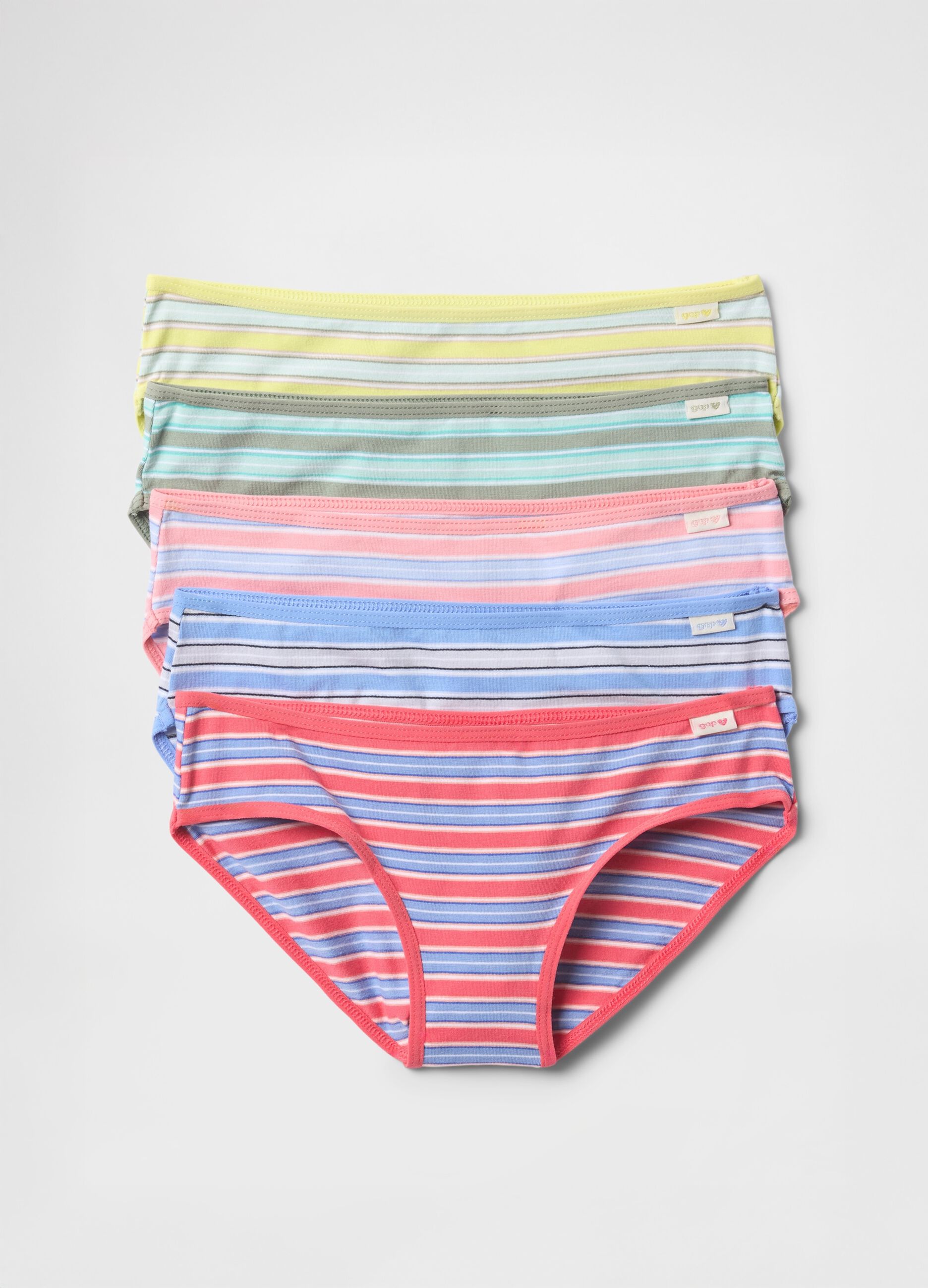 Slip rigati multicolor per la collezione primavera estate