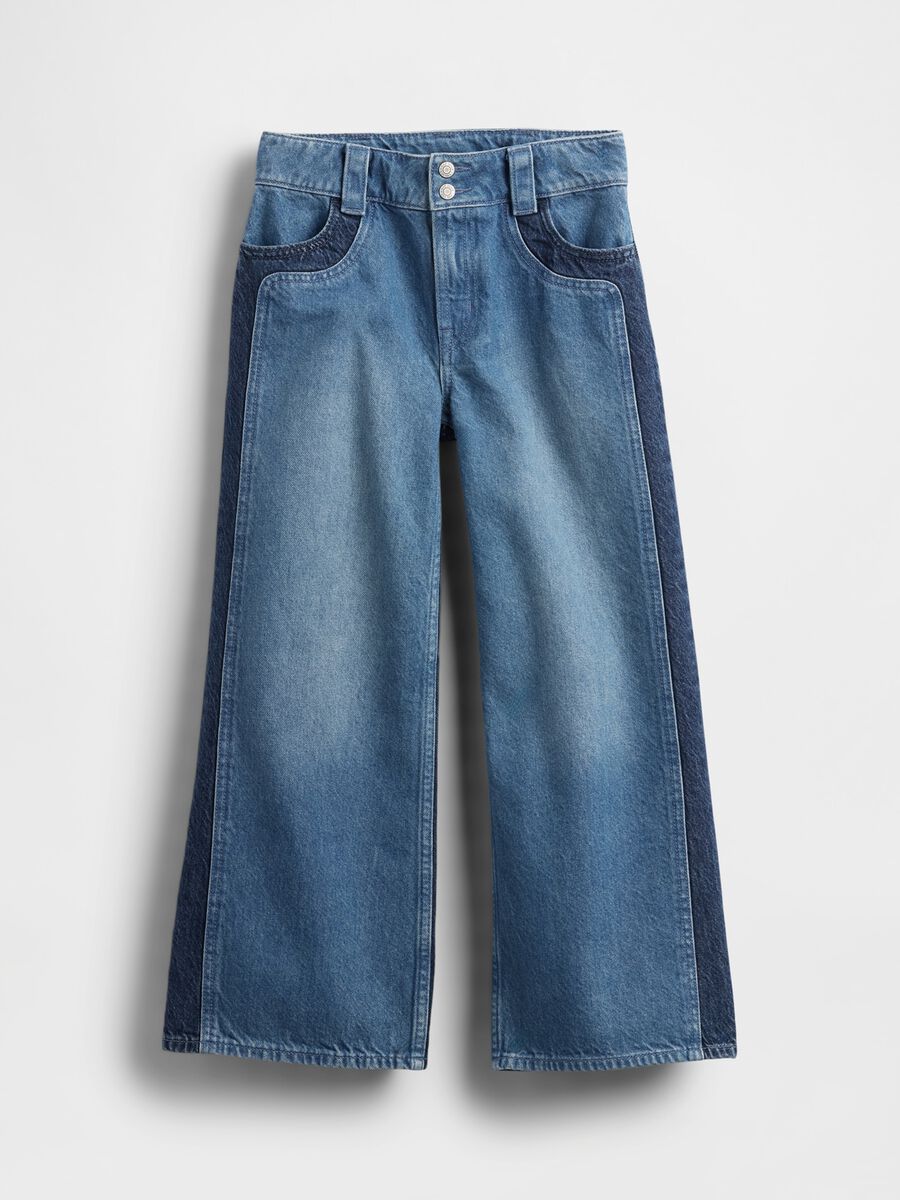 Pantaloni denim in cotone Bambina_4
