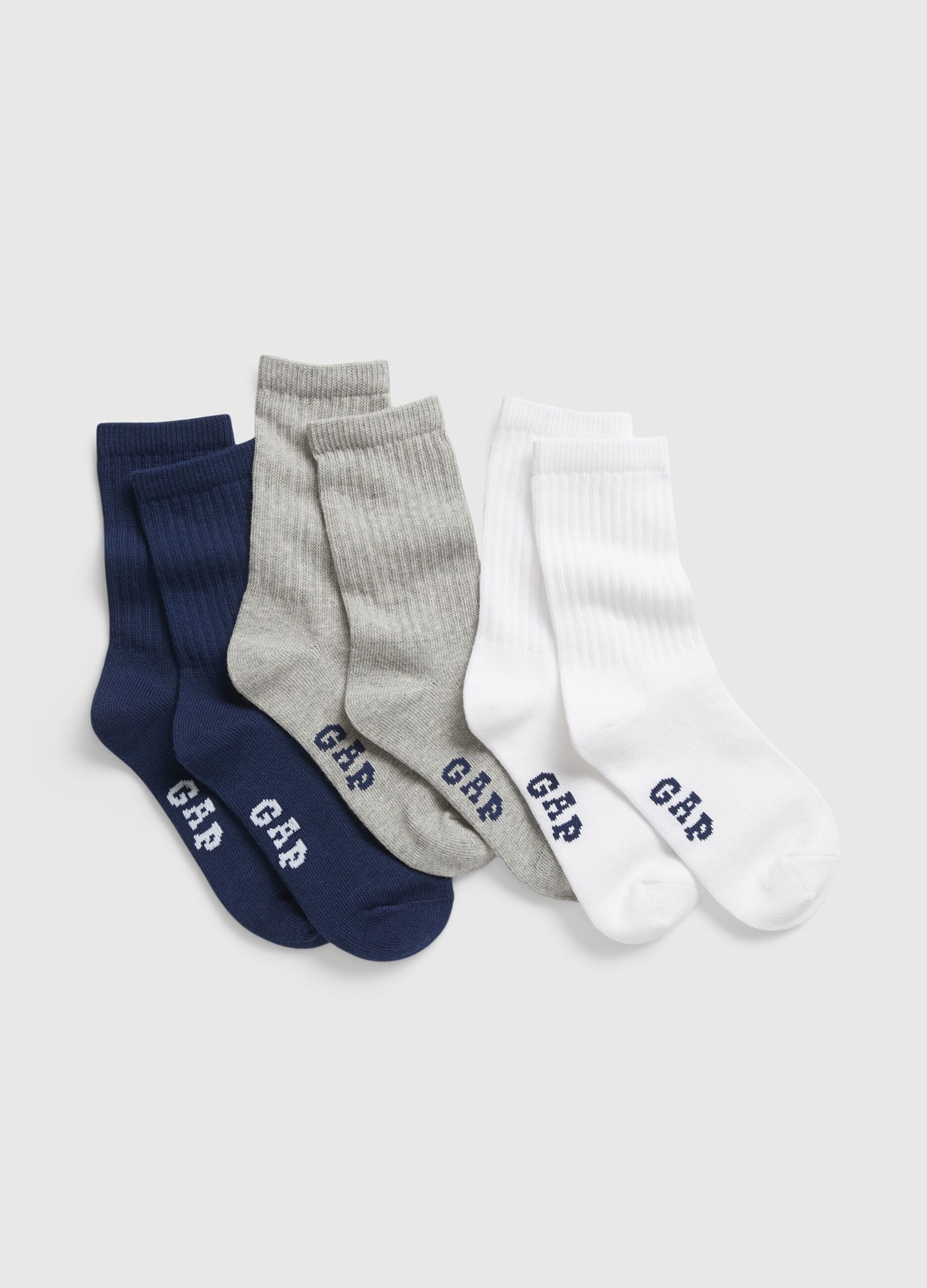 Tripack calze in cotone multicolor